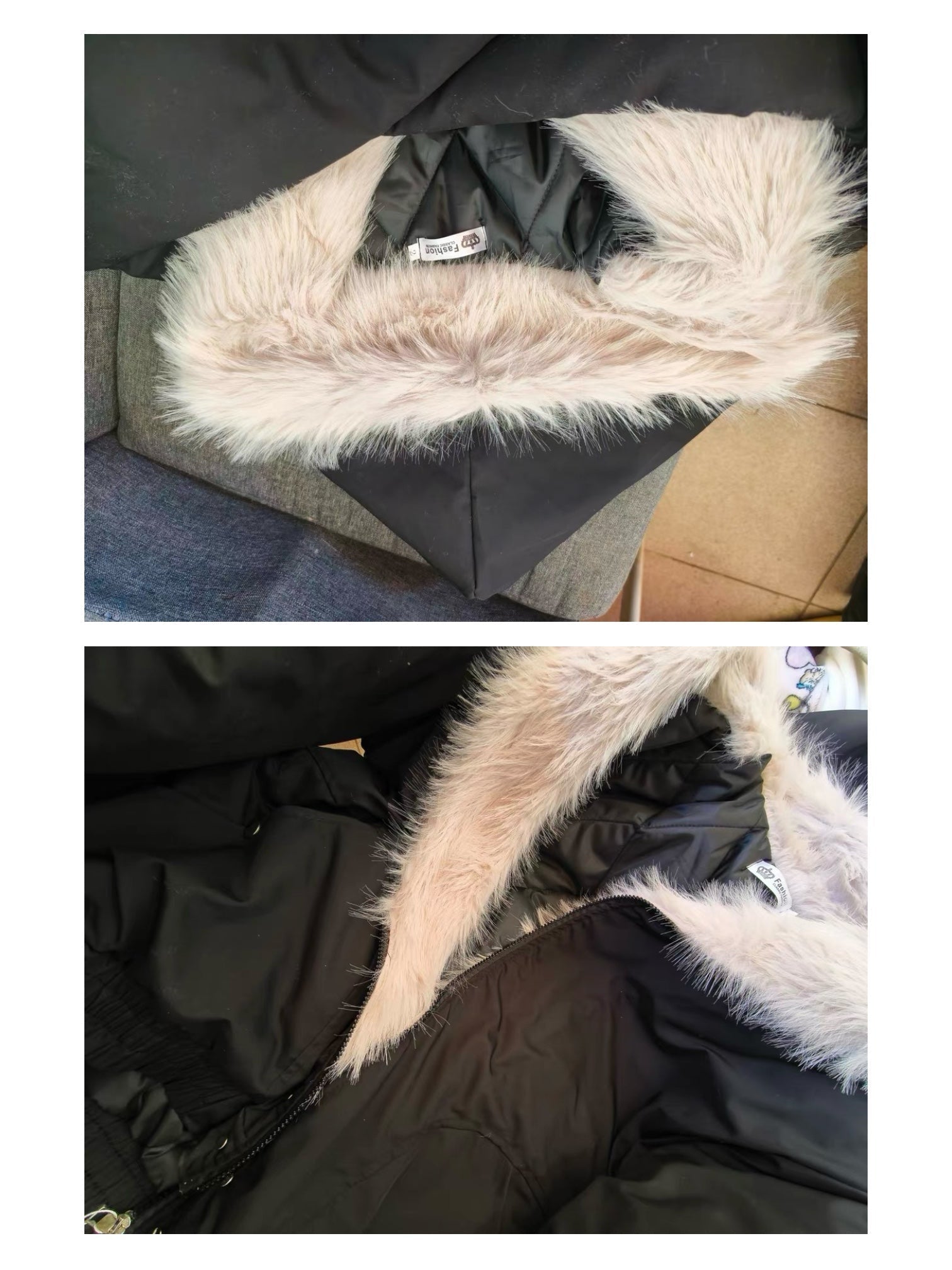 [Korean Girl] FUR LINED PUFFER BOMBER JACKET st5016