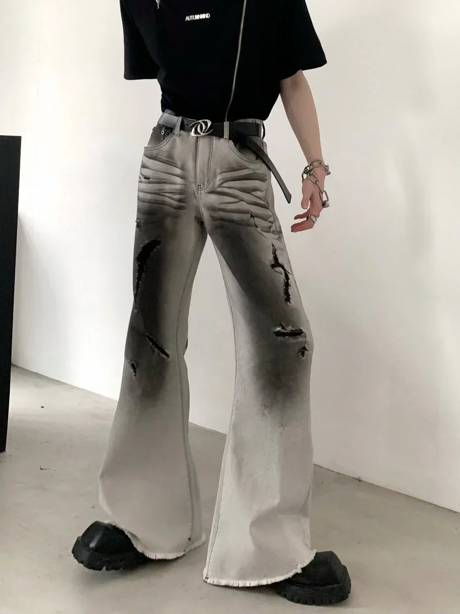 [AUTUMNWIND] 블랙 앤 화이트 진 ST952 