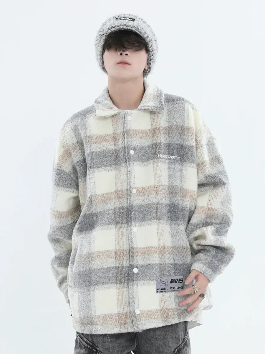 [INSstudios] LOGO LOOSE LAPEL JACKET ST1239