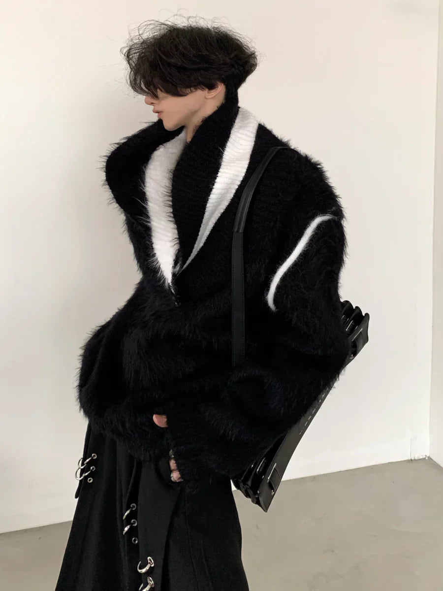 [가을바람] 디자인 루즈핏 브이넥 니트 스웨터 ST613 