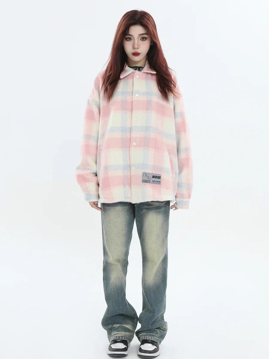 [INSstudios] LOGO LOOSE LAPEL JACKET ST1239