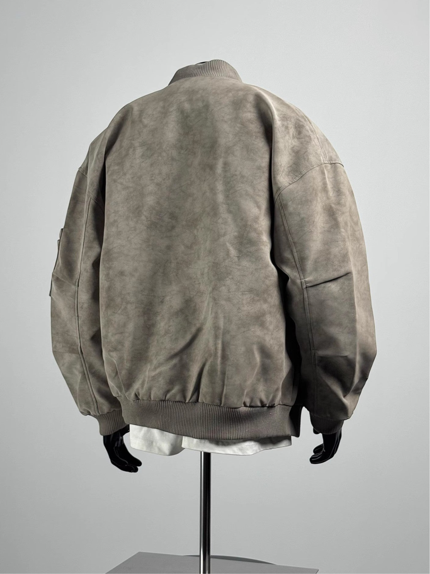 [TANCCHUI] LOOSE STAND-COLLAR MOTO JACKET st5038