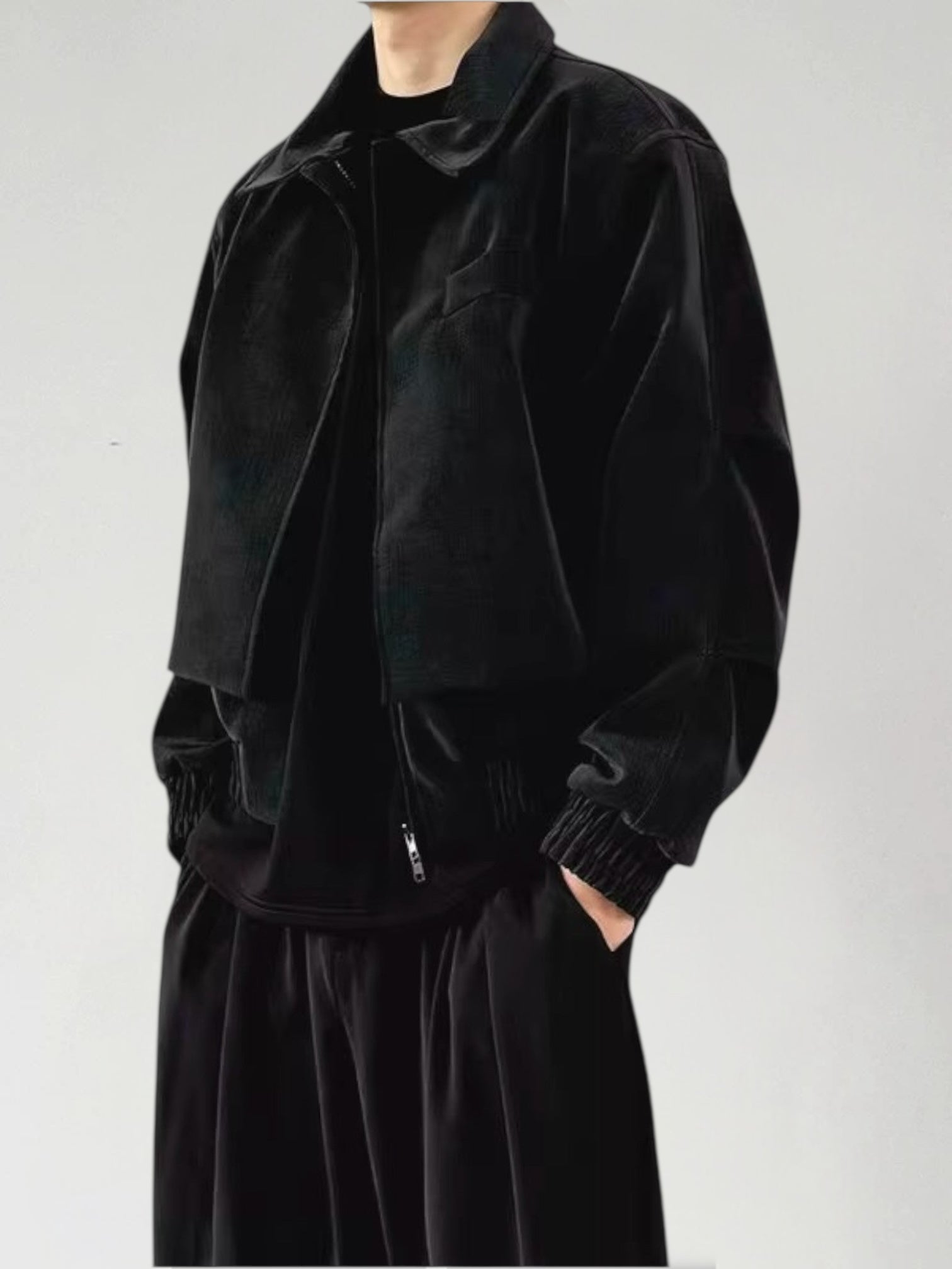 TEXTURED PANELLED PADDED JACKET st5034