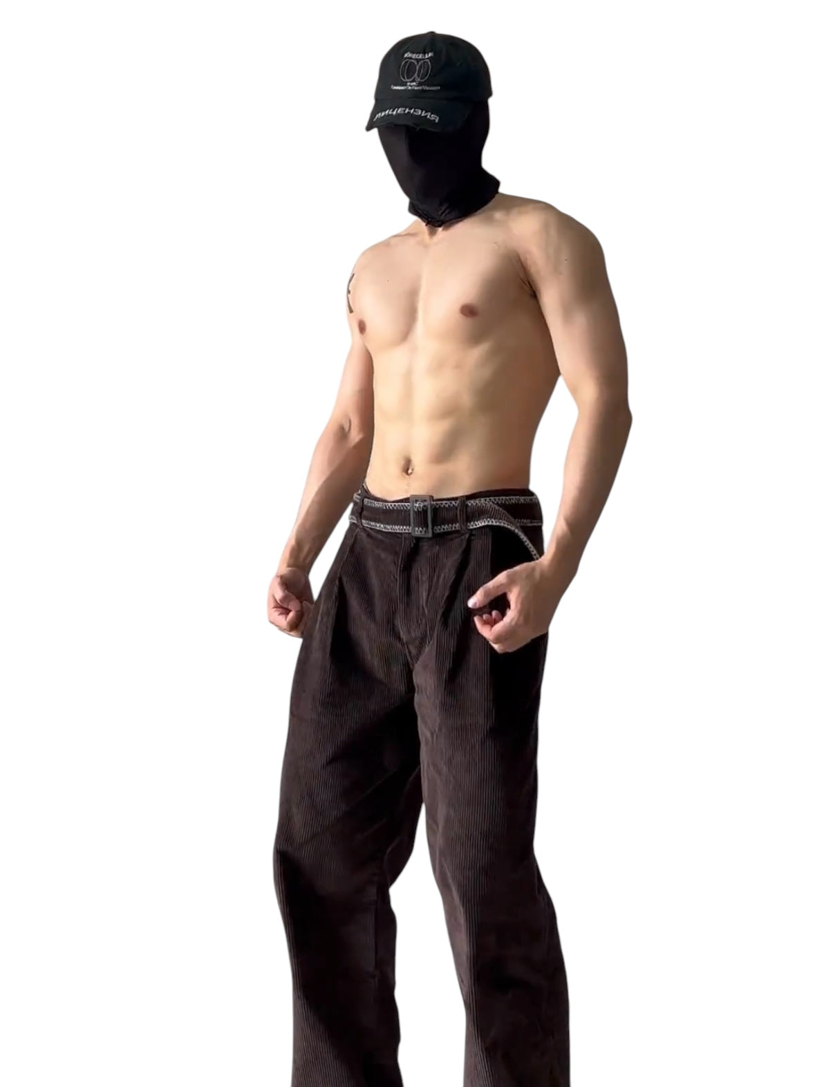 [MANUSCRIPT] SOFT CORE BAGGY TROUSER st5018