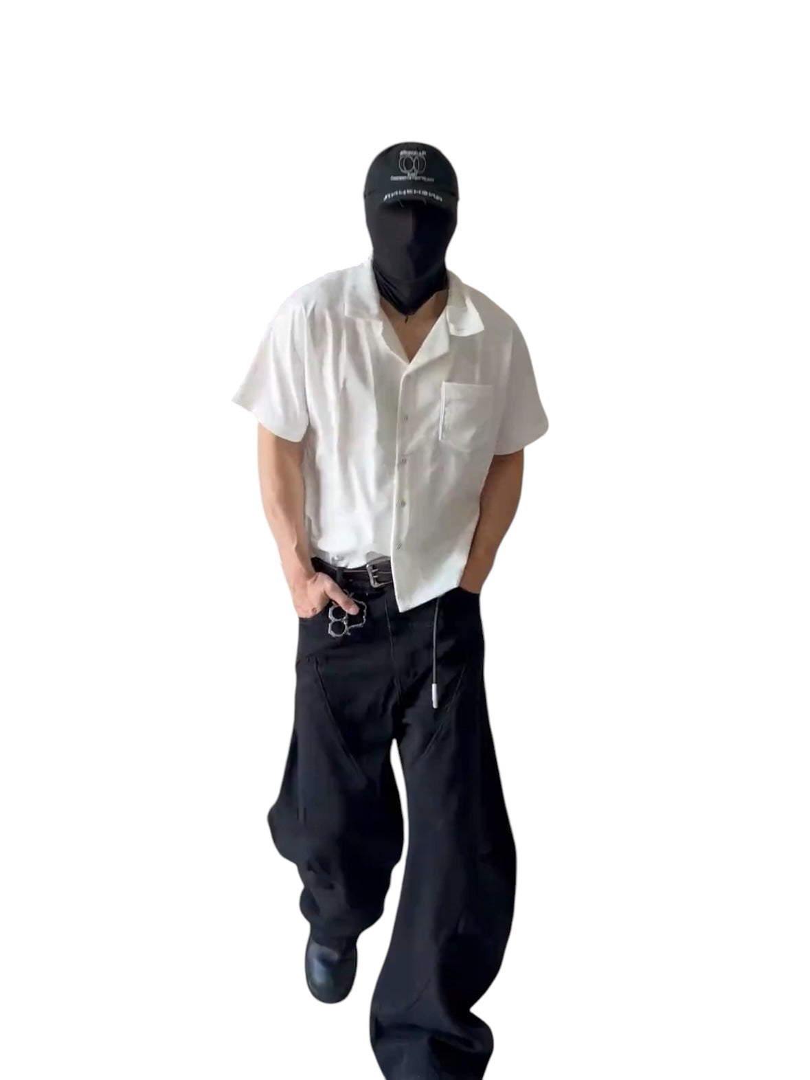 [FDM] WAVE TEXTURE RELAXED CUBAN COLLAR shirt st5023