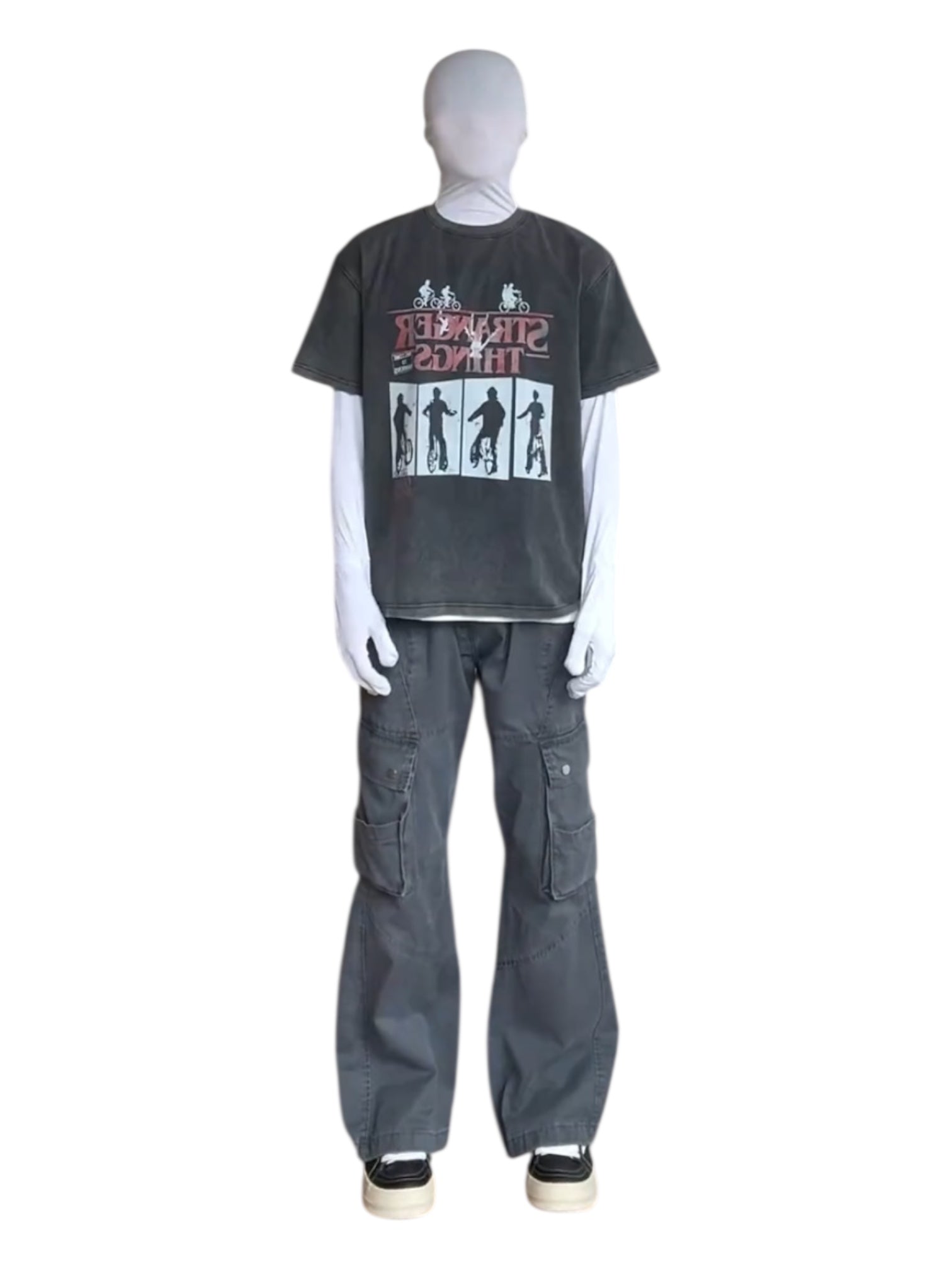 [DERT] VINTAGE STRANGER GRAPHIC BOXY TEE shirt st5029