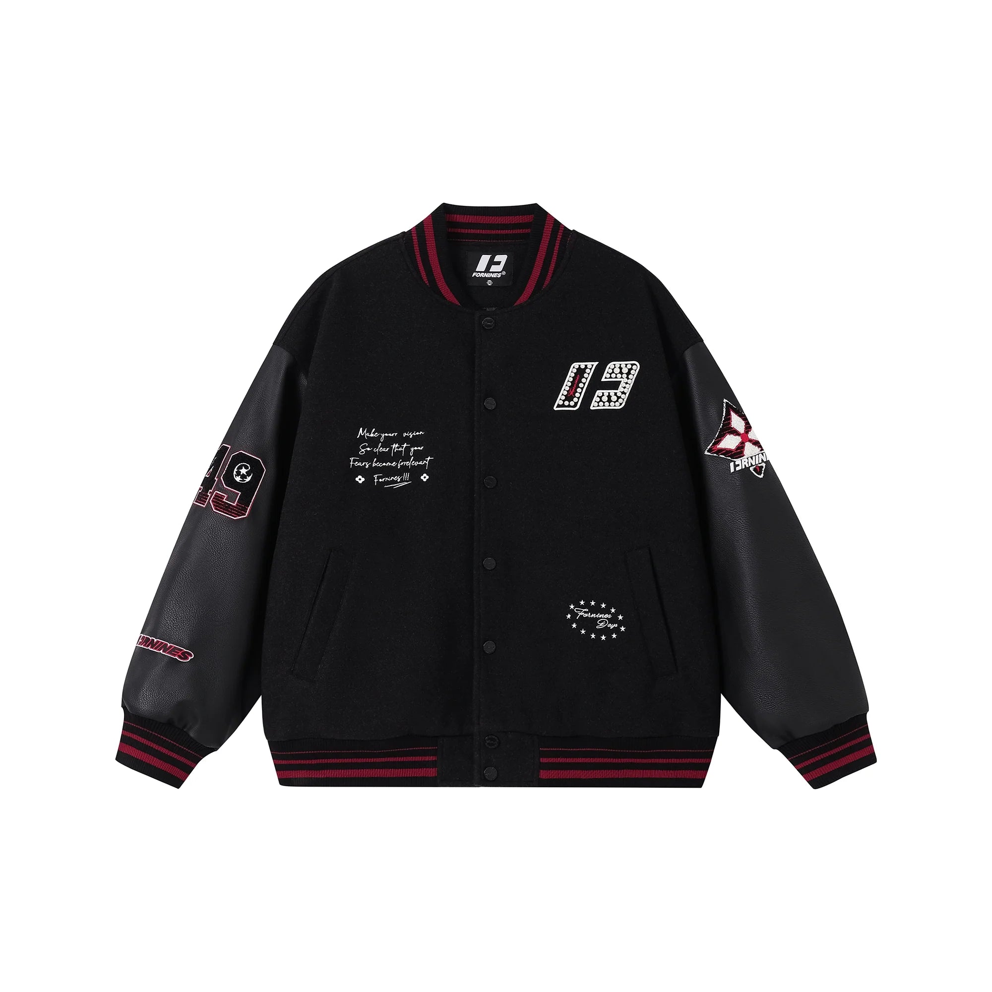 Embroidered vintage baseball jacket SIN0995