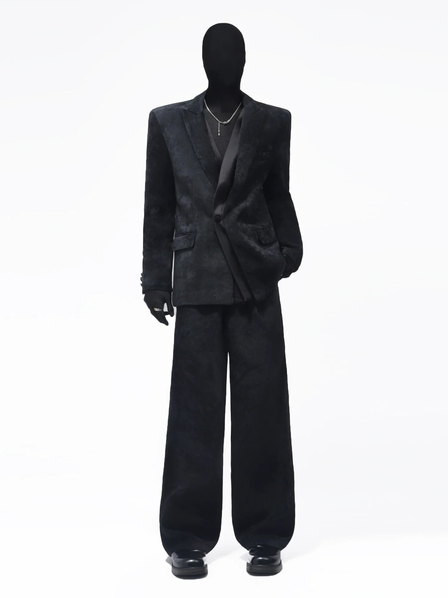 Chenilleanzug für Herren, Herbst und Winter, koreanische Interpretation des lässig-eleganten Cordblazers 