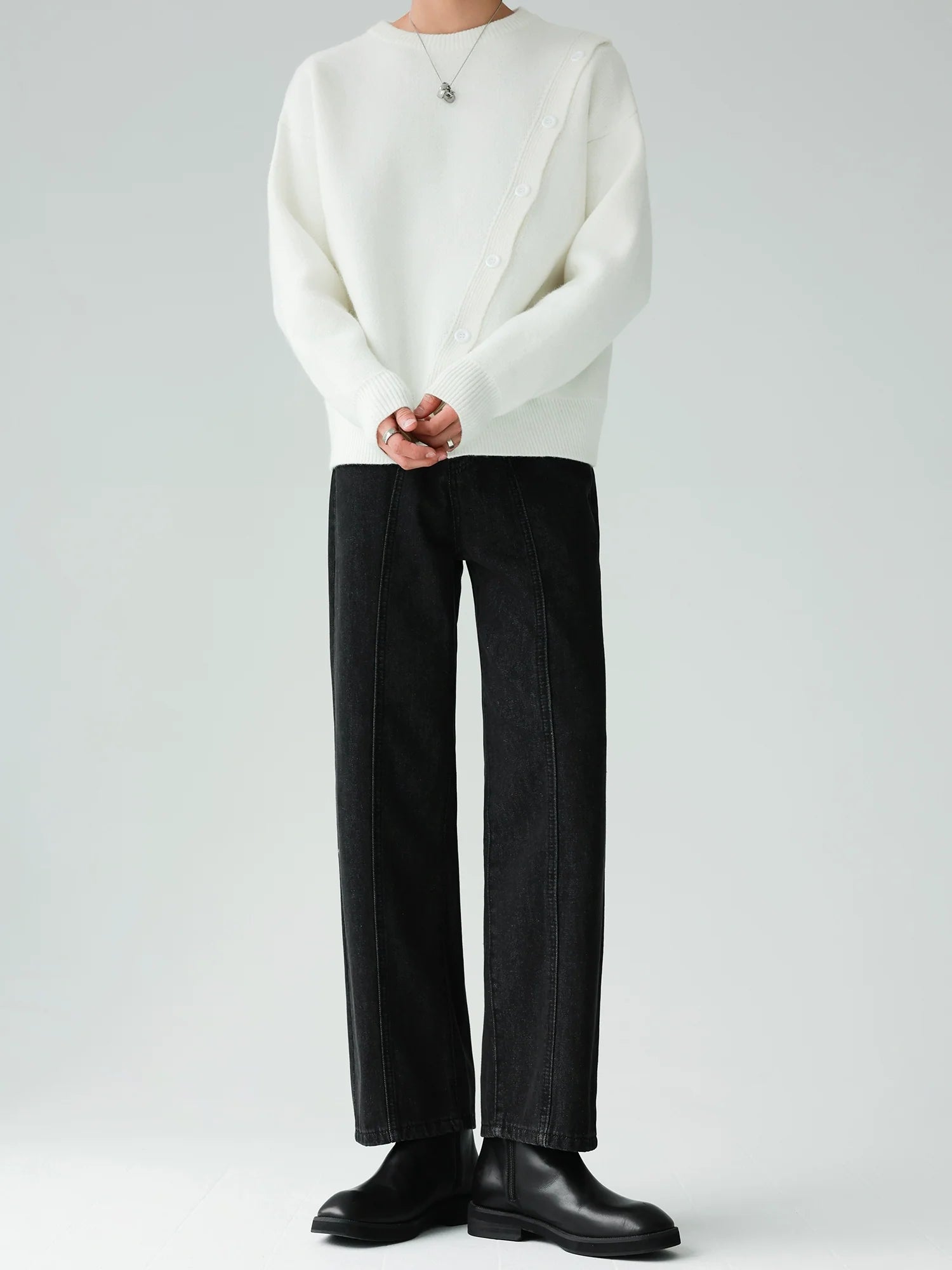 Vintage High Waist Straight Jeans SIN0932