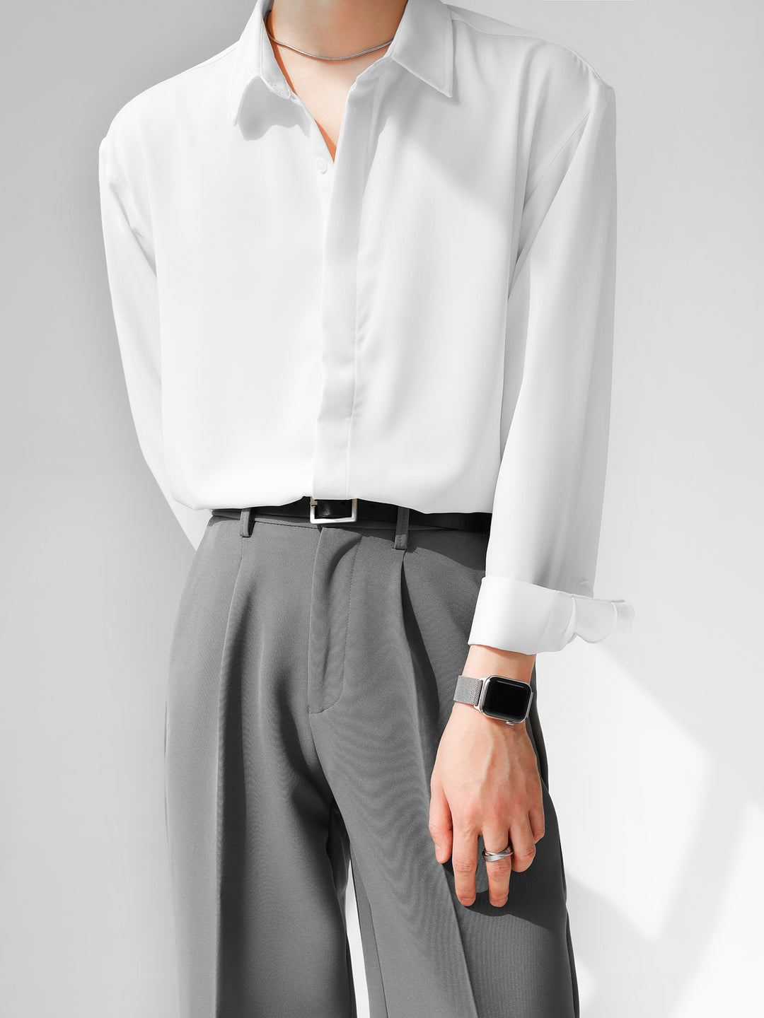 [HOHO] 심플 디자인 셔츠 st1120