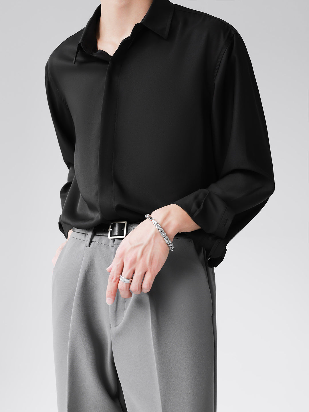 [HOHO] 심플 디자인 셔츠 st1120