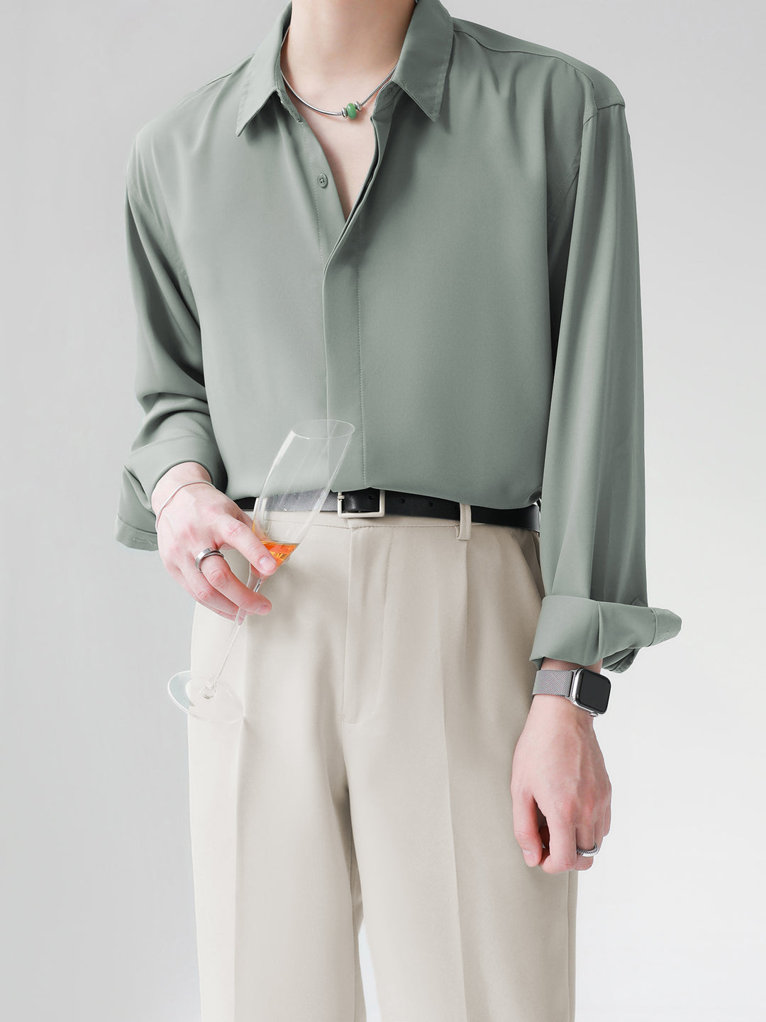 [HOHO] 심플 디자인 셔츠 st1120