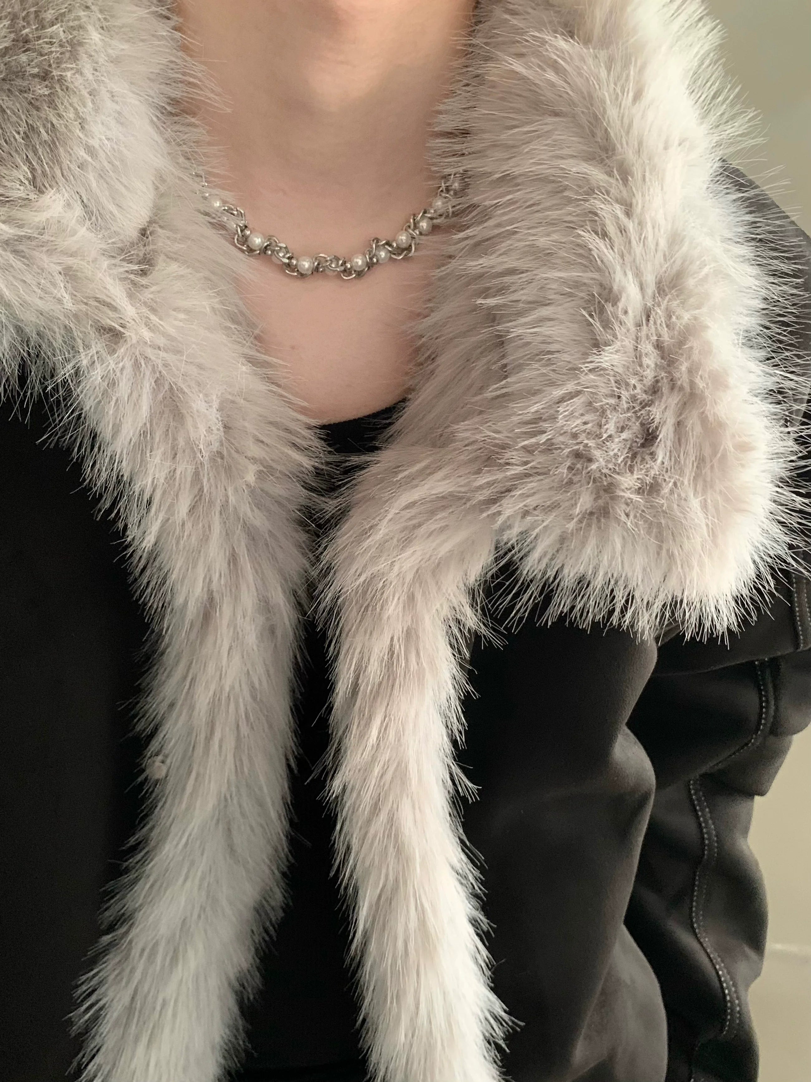 Winter niche high-end sense big fur collar seat mountain carving coat men's thickened warm jacket cotton clothes tide