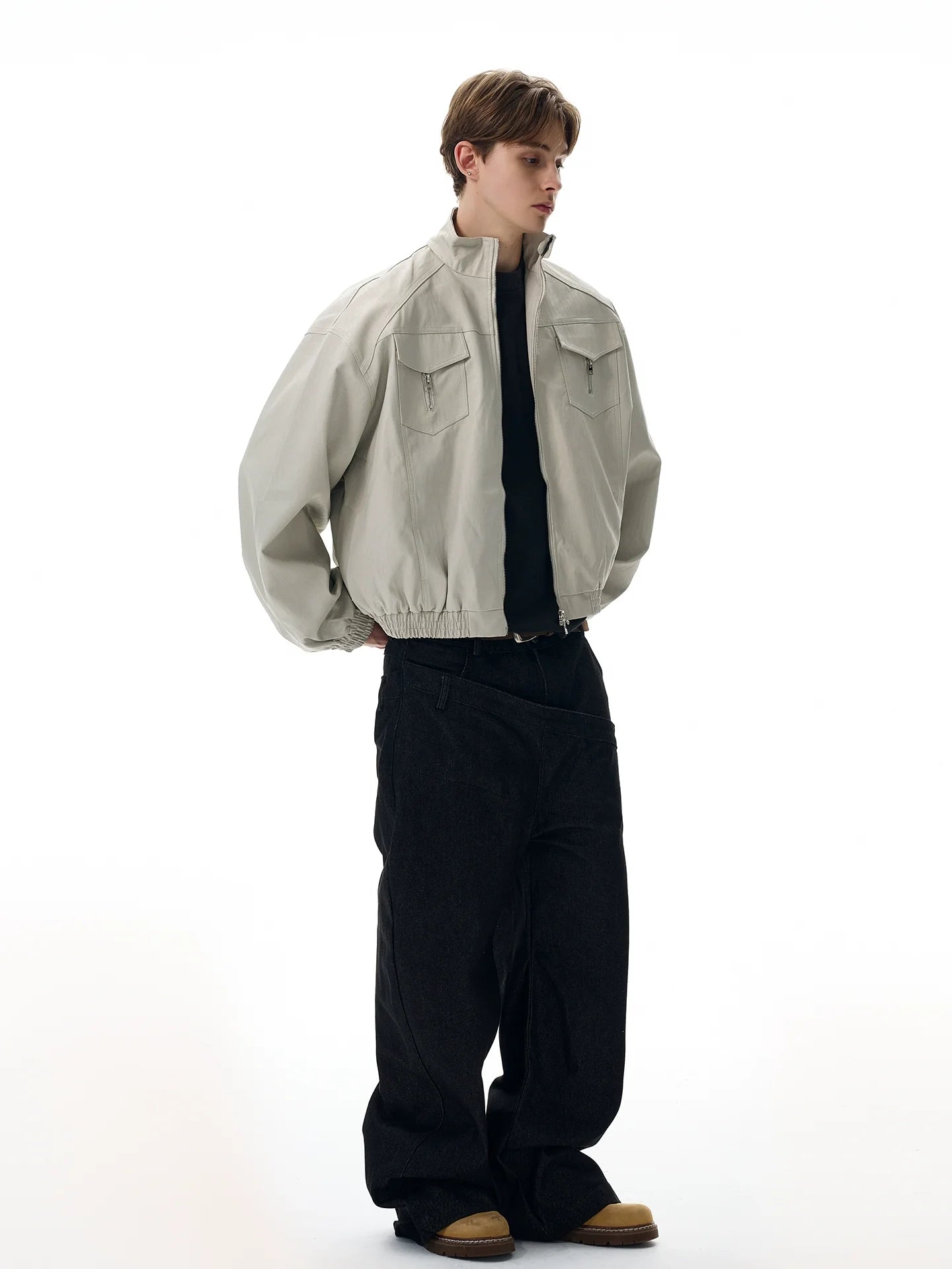 Vintage cleanfit silhouette front shoulder jacket SIN0959