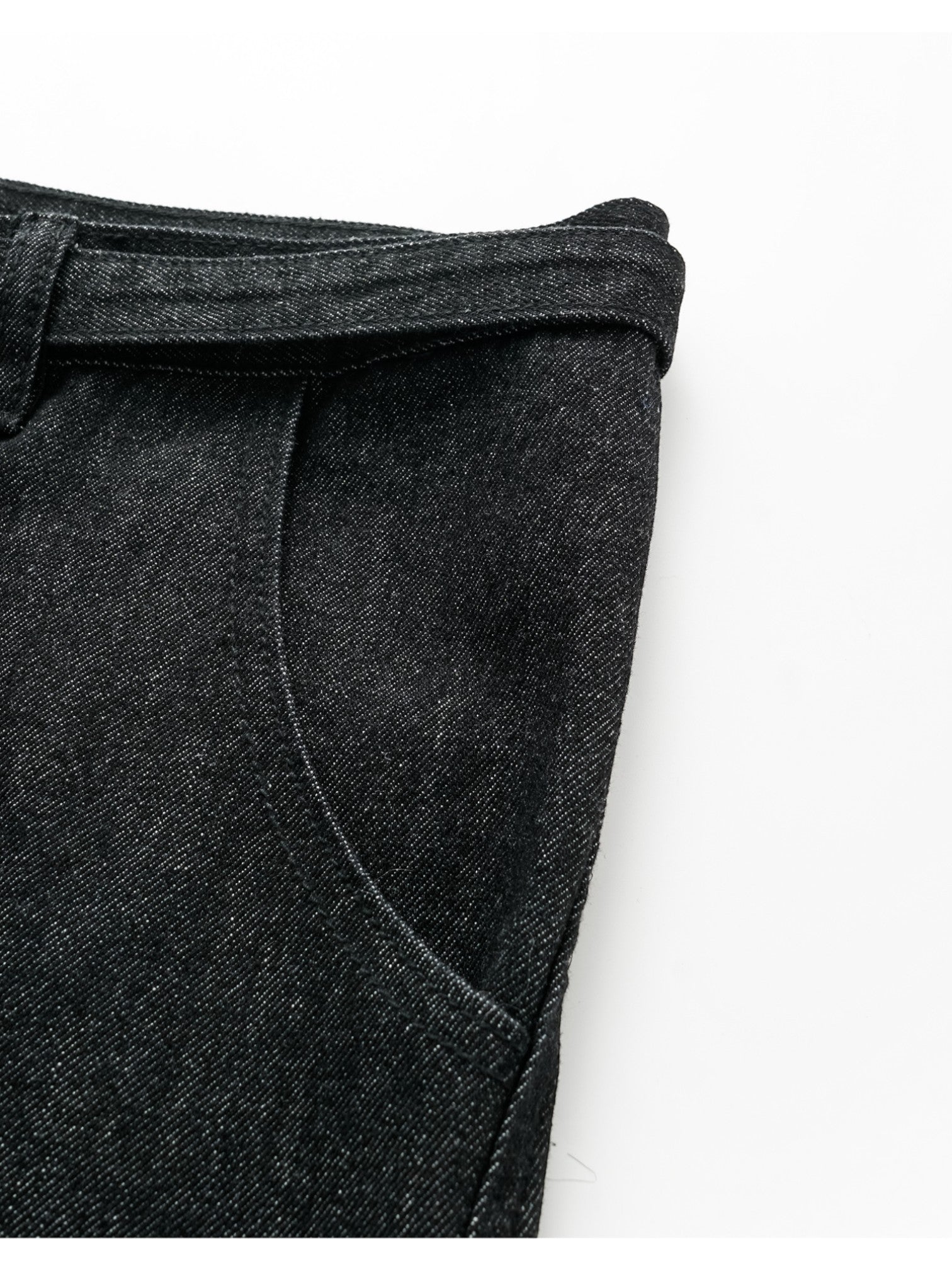 [SINONOME] DRAWSTRING A-CUT HEAVY JEANS st5021