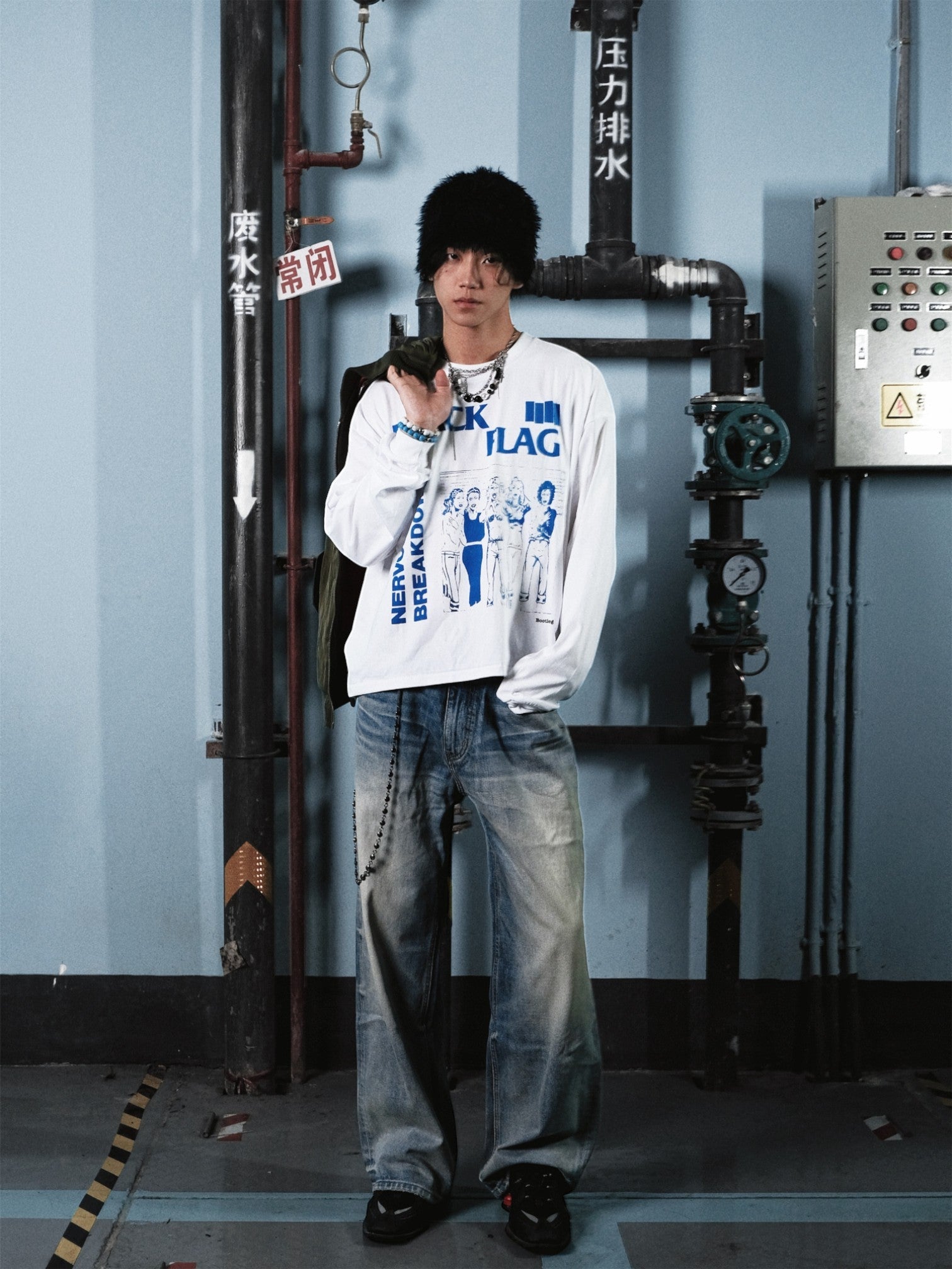 [TBR] WASHED A-CUT JEANS st5026