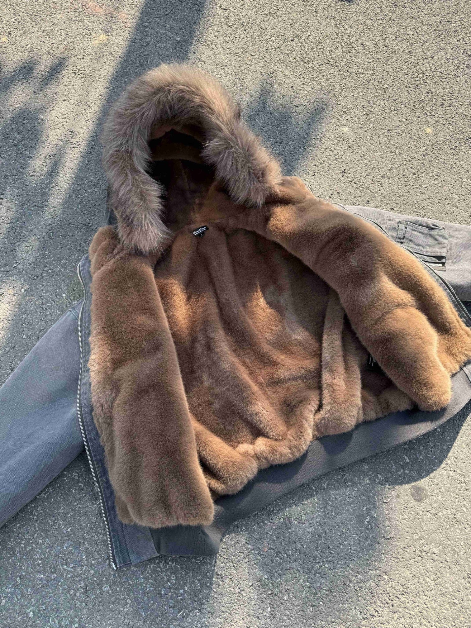 [Hermit] MULTI-ZIP FUR TRIM PADDED JACKET st5024