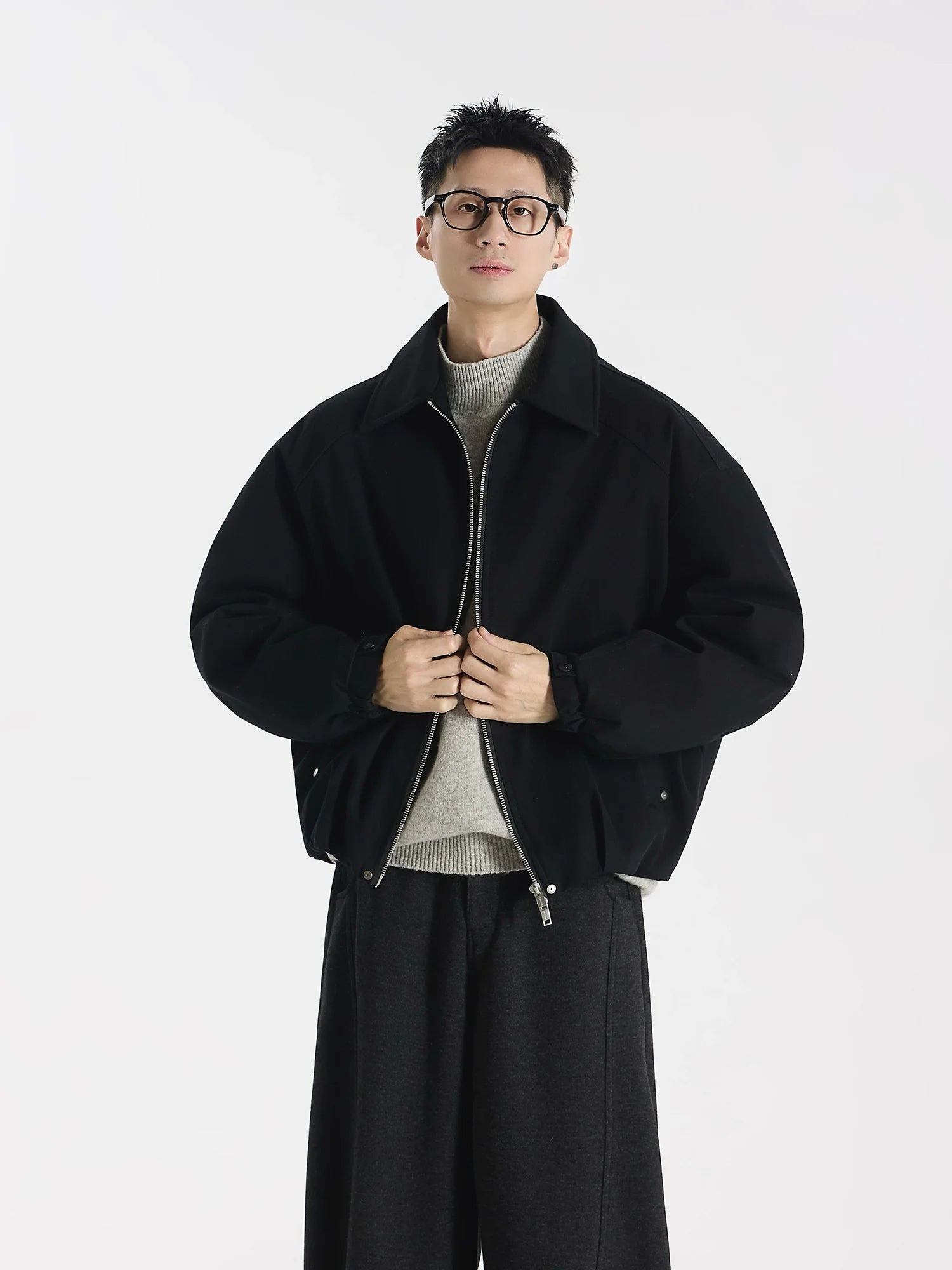 Seamless light feather 90 new national standard white duck down lapel zipper seamless pressed down jacket