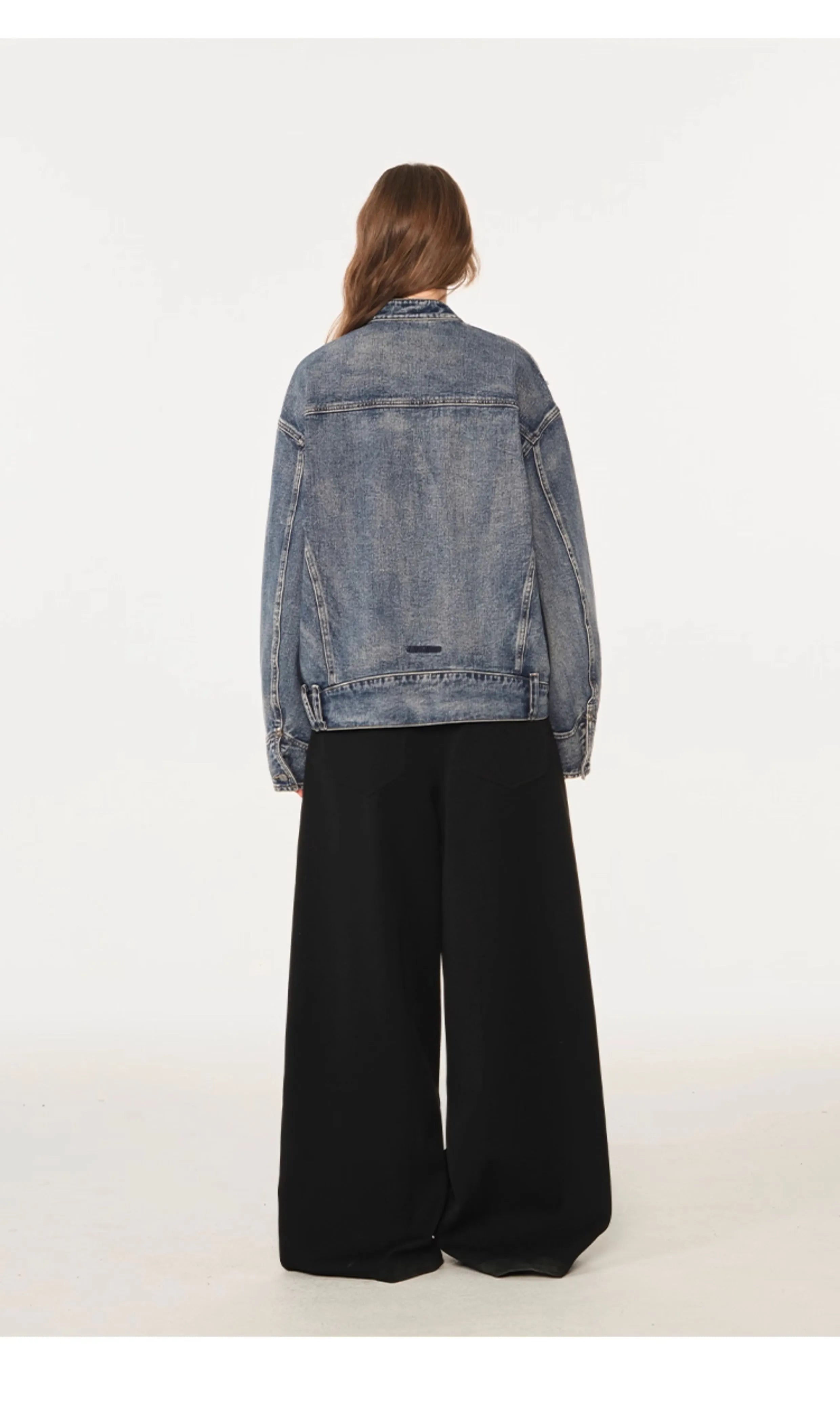 American high street cleanfit flip-flop denim jacket SIN0990