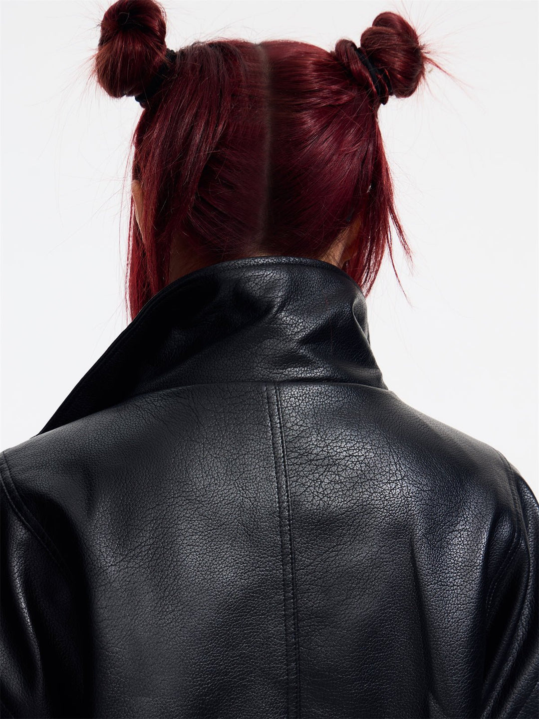 [PeopleStyle] Genderless wear silhouette fashionable leather jacket st1789