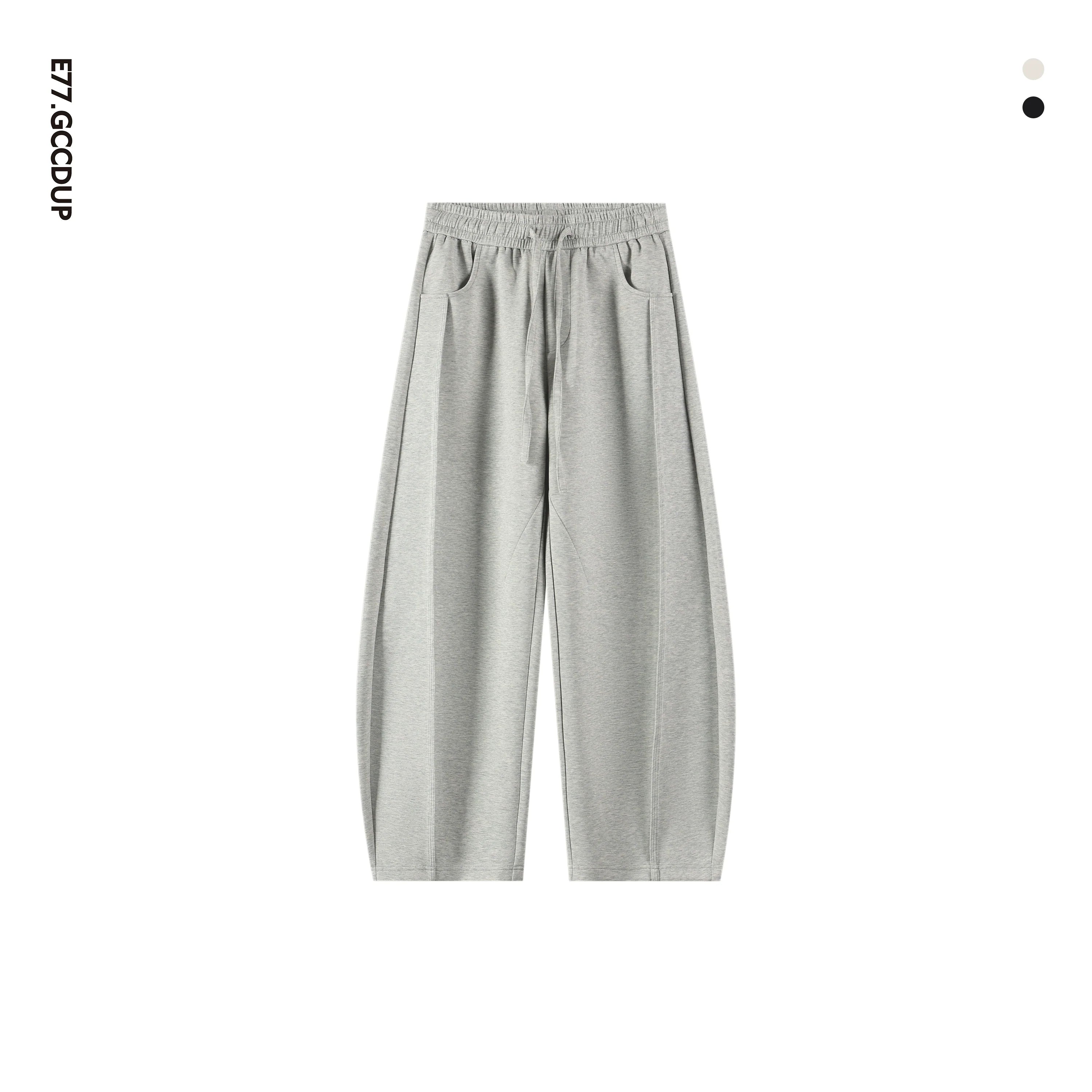 Wuyu 25cleanfit Herbst- und Winter-Jogginghose, locker und schlicht, mit krumm geschnittener Silhouette, lässige Hose