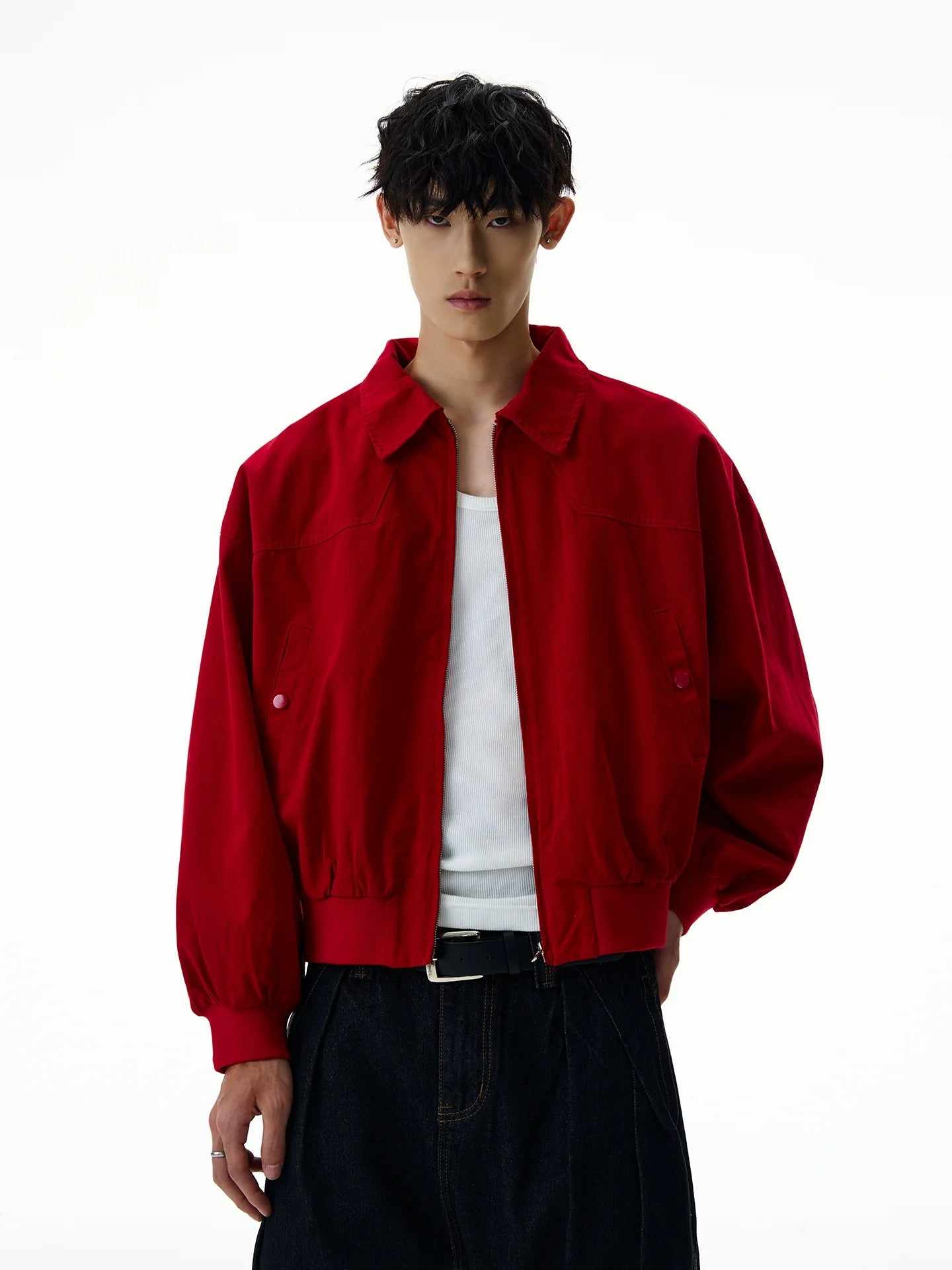 Vintage Red Harrington Jacket SIN0955