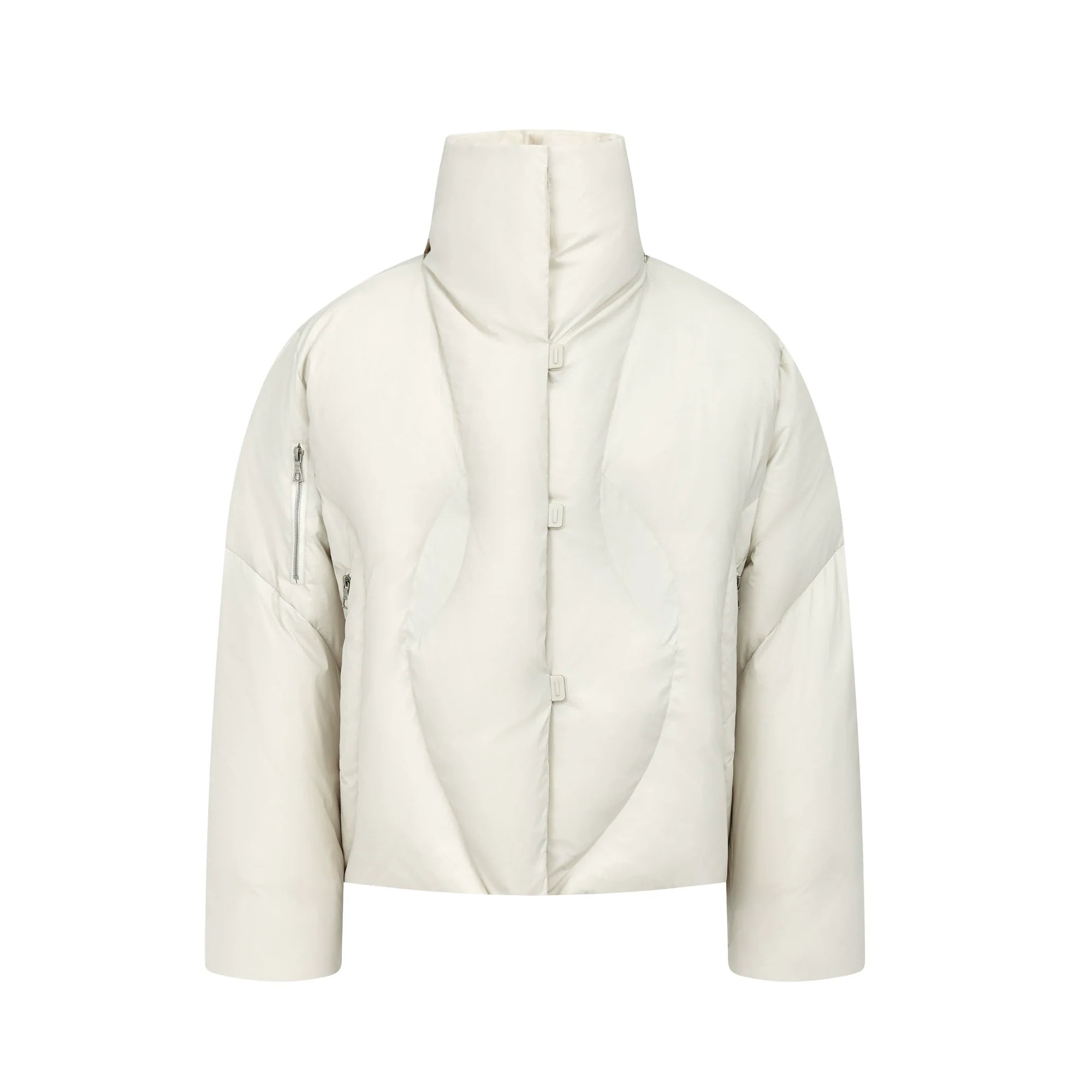 White duck down jacket deconstruction design removable hat bread jacket warm windproof down jacket men