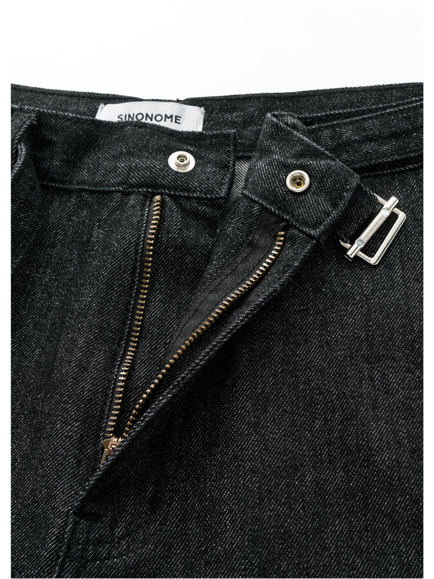 [SINONOME] DRAWSTRING A-CUT HEAVY JEANS st5021