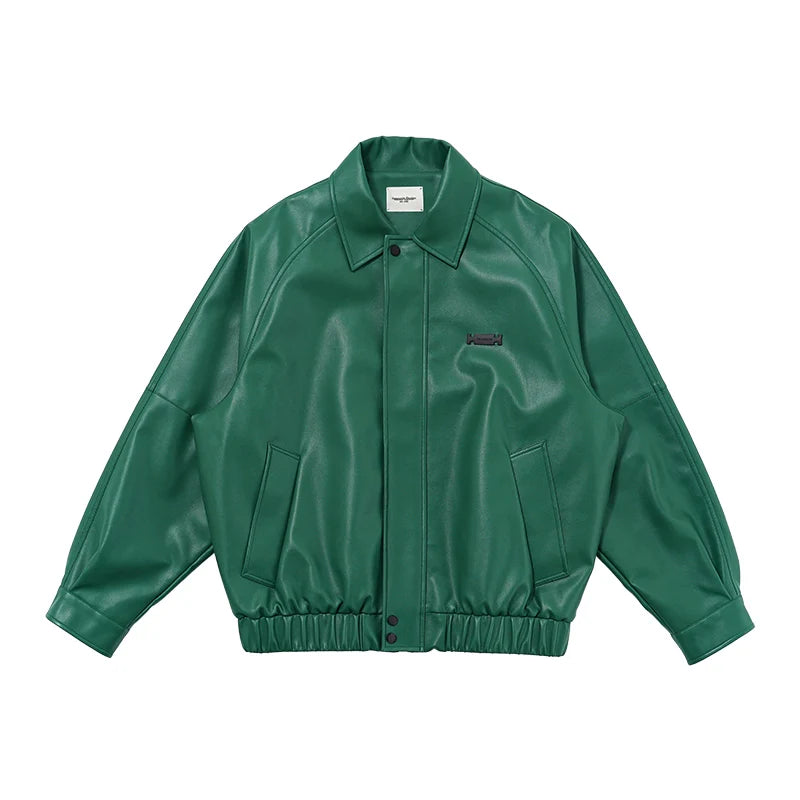 American high street retro leather jacket men's trendy brand Maillard motorcycle leather jacket