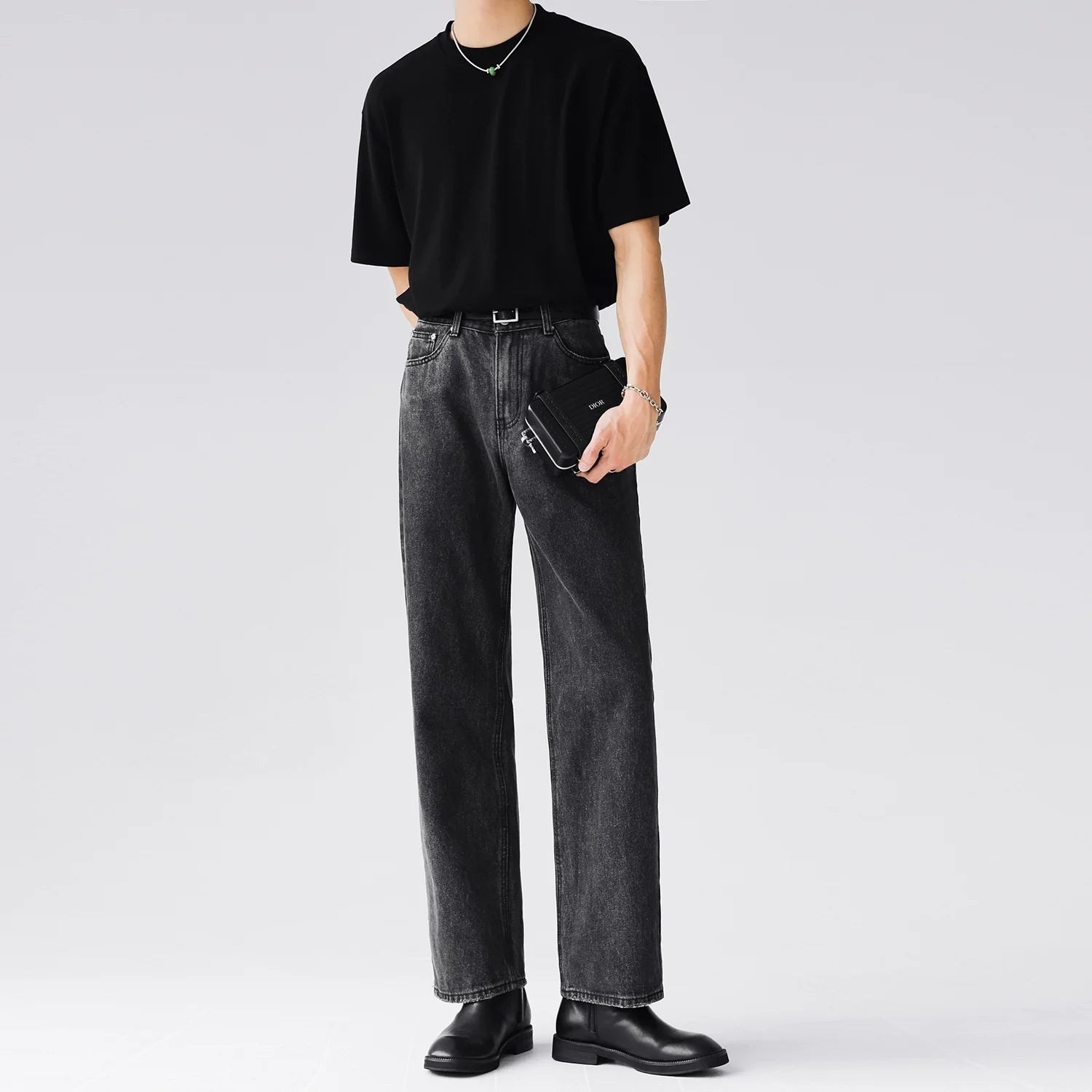 Grey straight jeans SIN0936