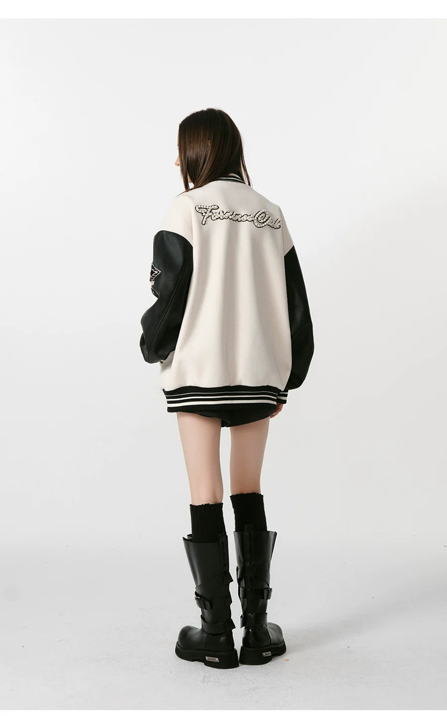 자수 장식 빈티지 야구 재킷 SIN0995 