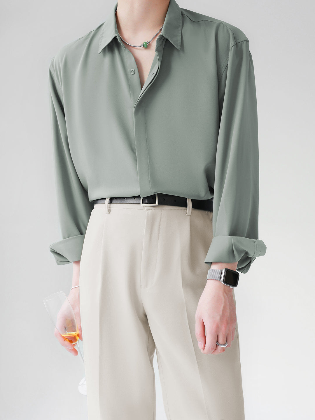 [HOHO] 심플 디자인 셔츠 st1120