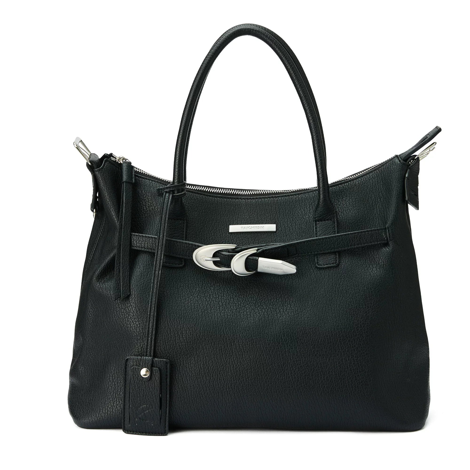 Ice pattern hand bag dual-purpose buckle vibe leather cleanfit commuter tote bag