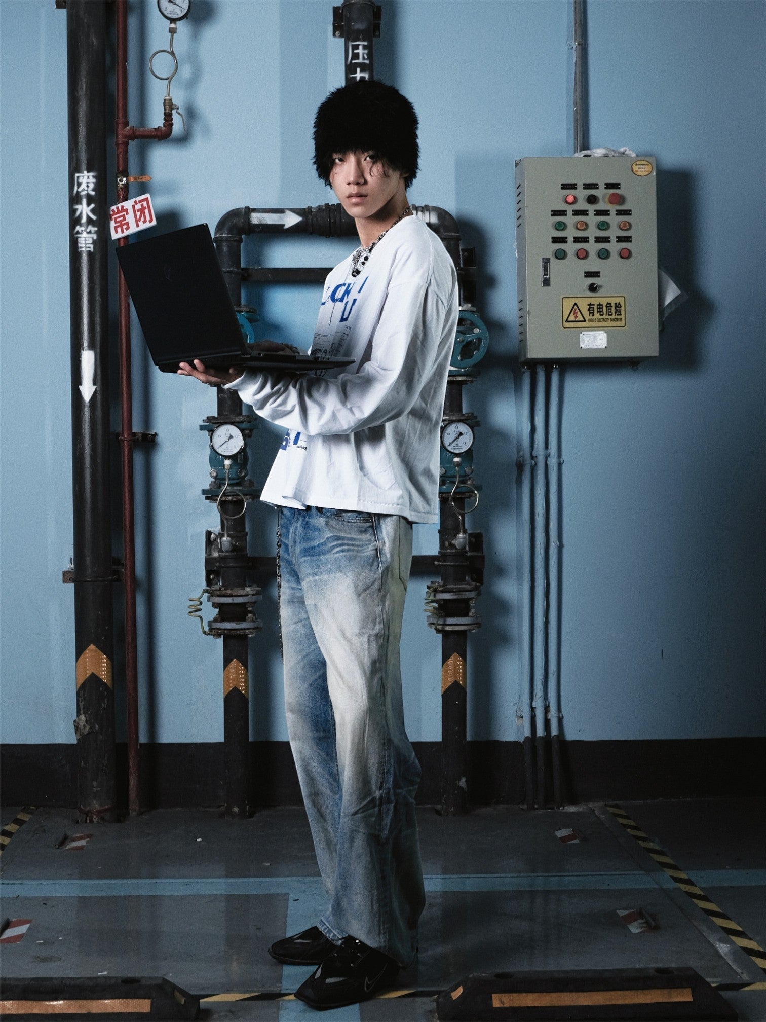 [TBR] WASHED A-CUT JEANS st5026