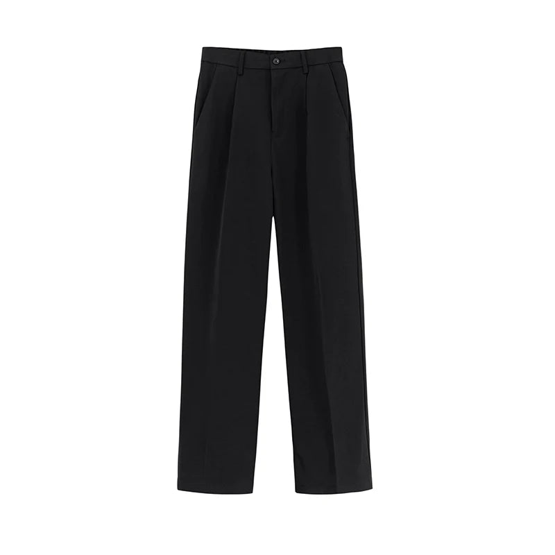 Straight casual wide-leg nine-point suit pants SIN0925