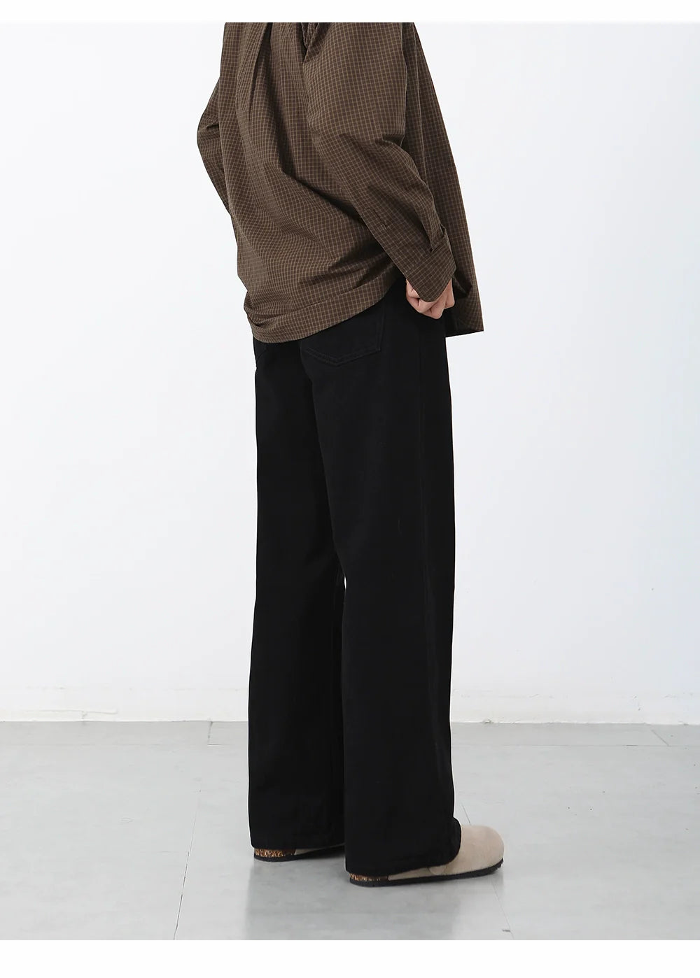 Black Jeans Men's Straight Casual Pants SIN0947