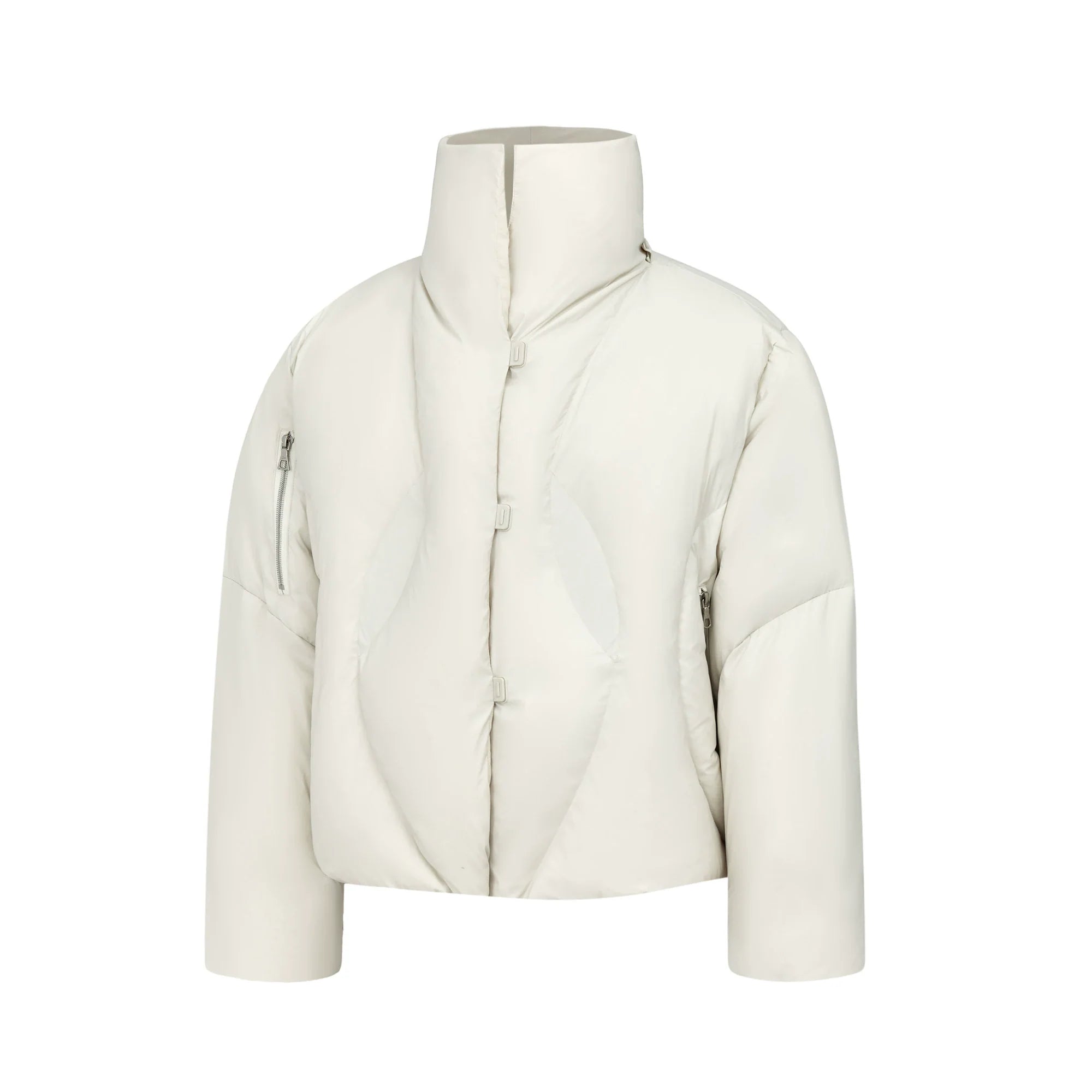 White duck down jacket deconstruction design removable hat bread jacket warm windproof down jacket men