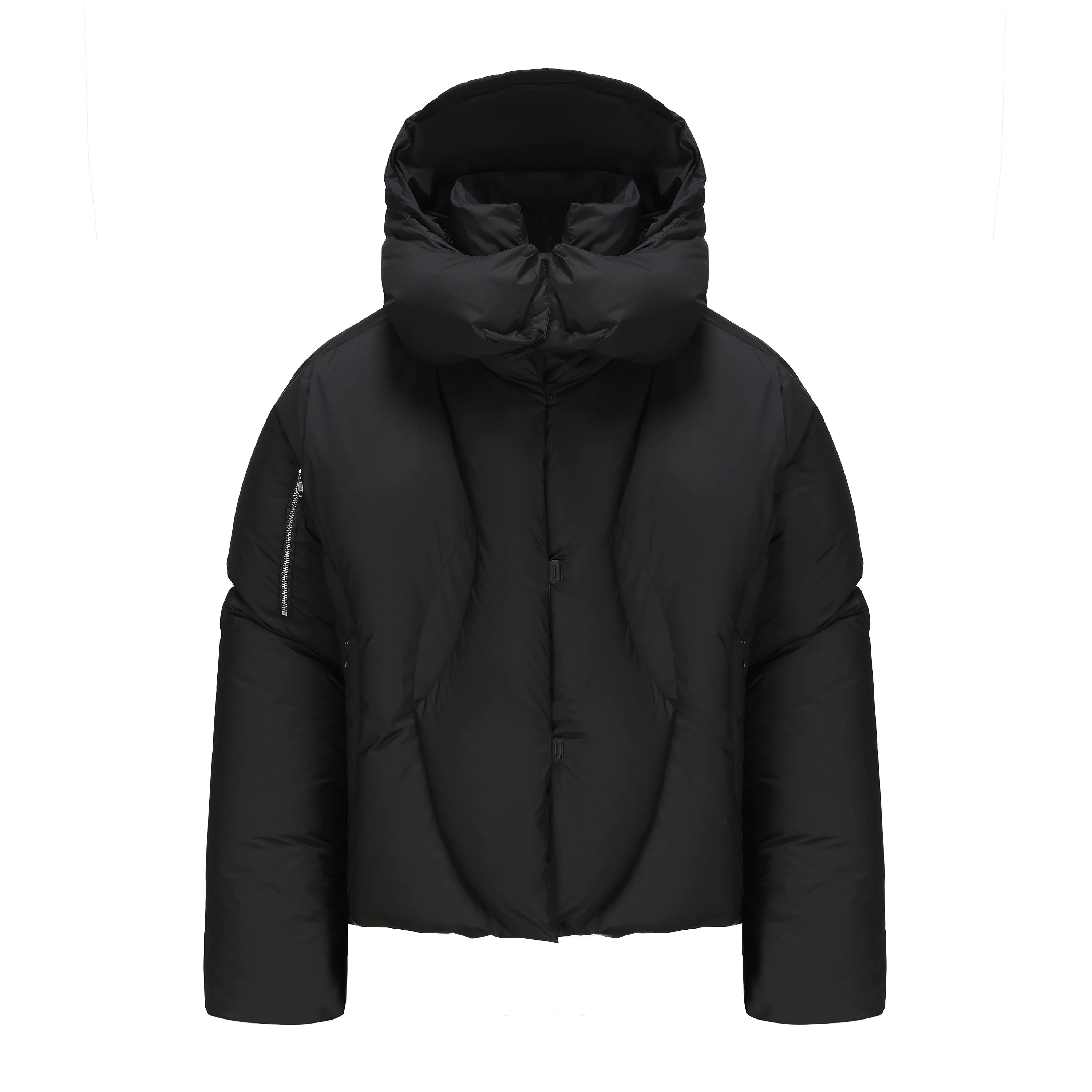 White duck down jacket deconstruction design removable hat bread jacket warm windproof down jacket men