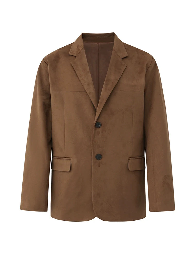 High-end casual suit men's spring new loose suit jacket Korean trend ruffian handsome top