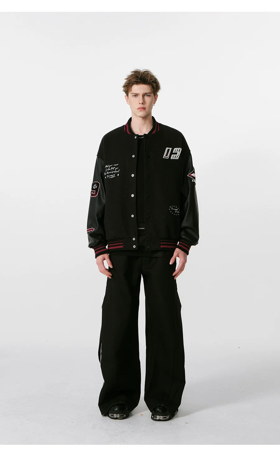 자수 장식 빈티지 야구 재킷 SIN0995 