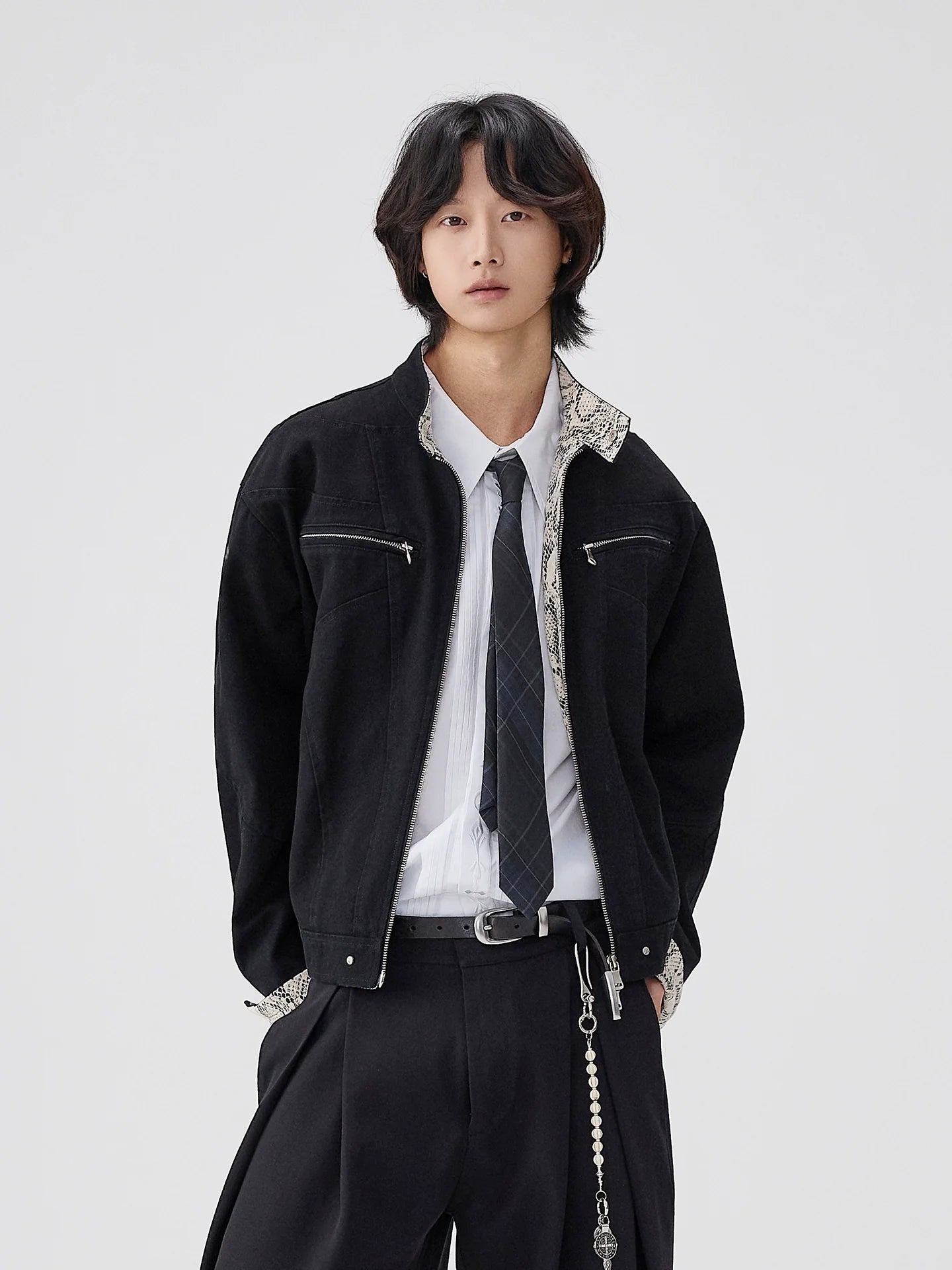 Heavy washed canvas second generation Harrington jacket men's cieanfit tooling stand-up jacket