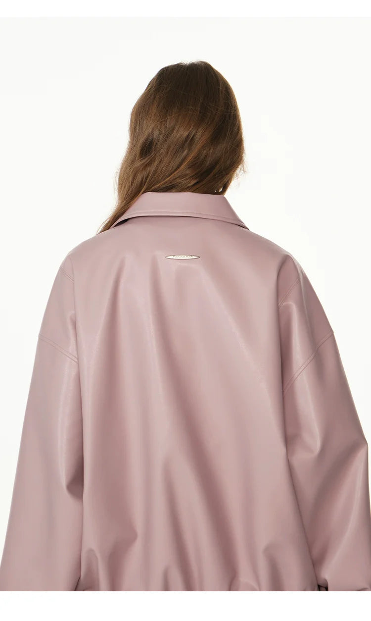 American cleanfit embossed double zipper biker jacket SIN0989