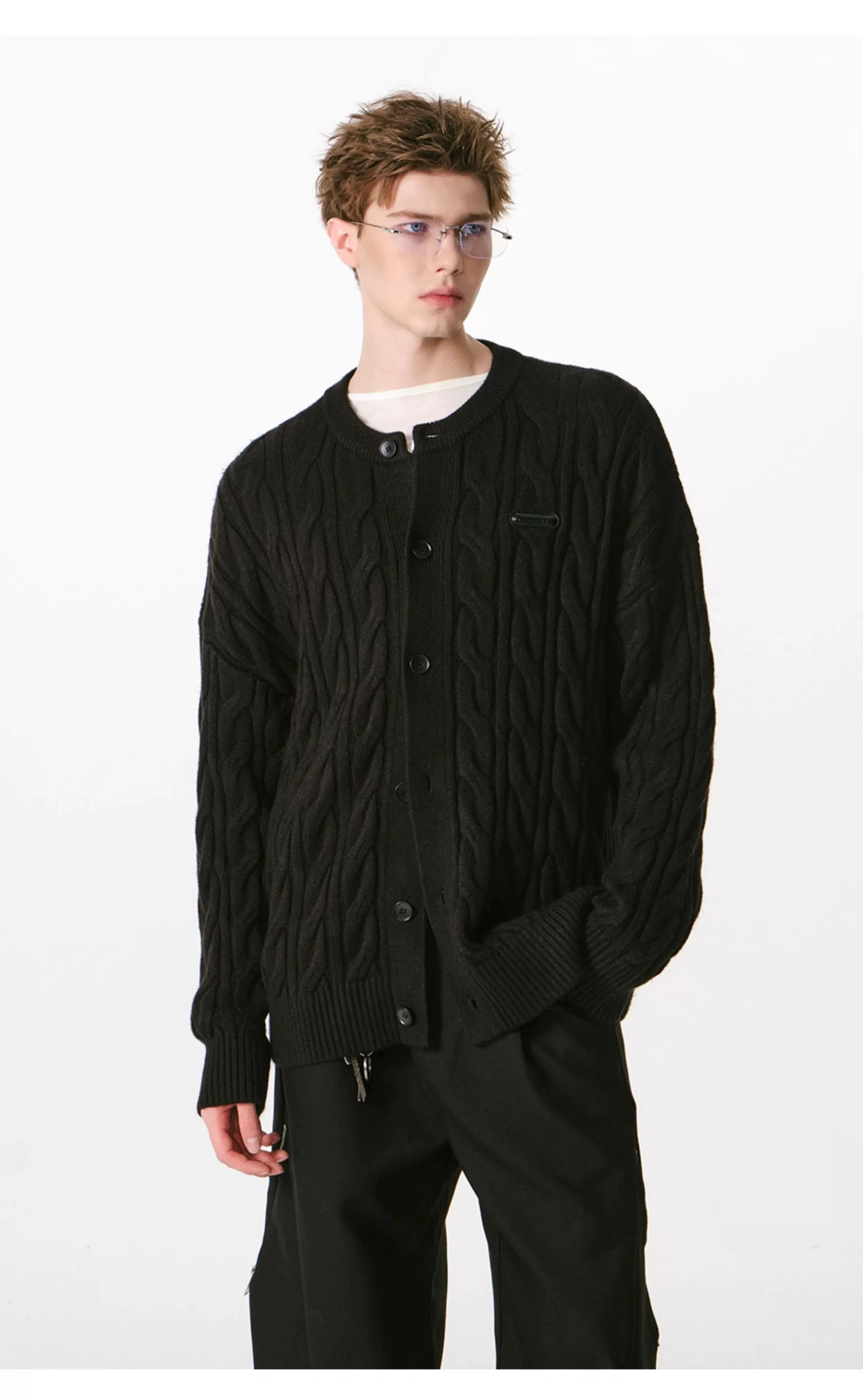 바람에 두툼하게 꼬인 게으른 스웨터 SIN0999 