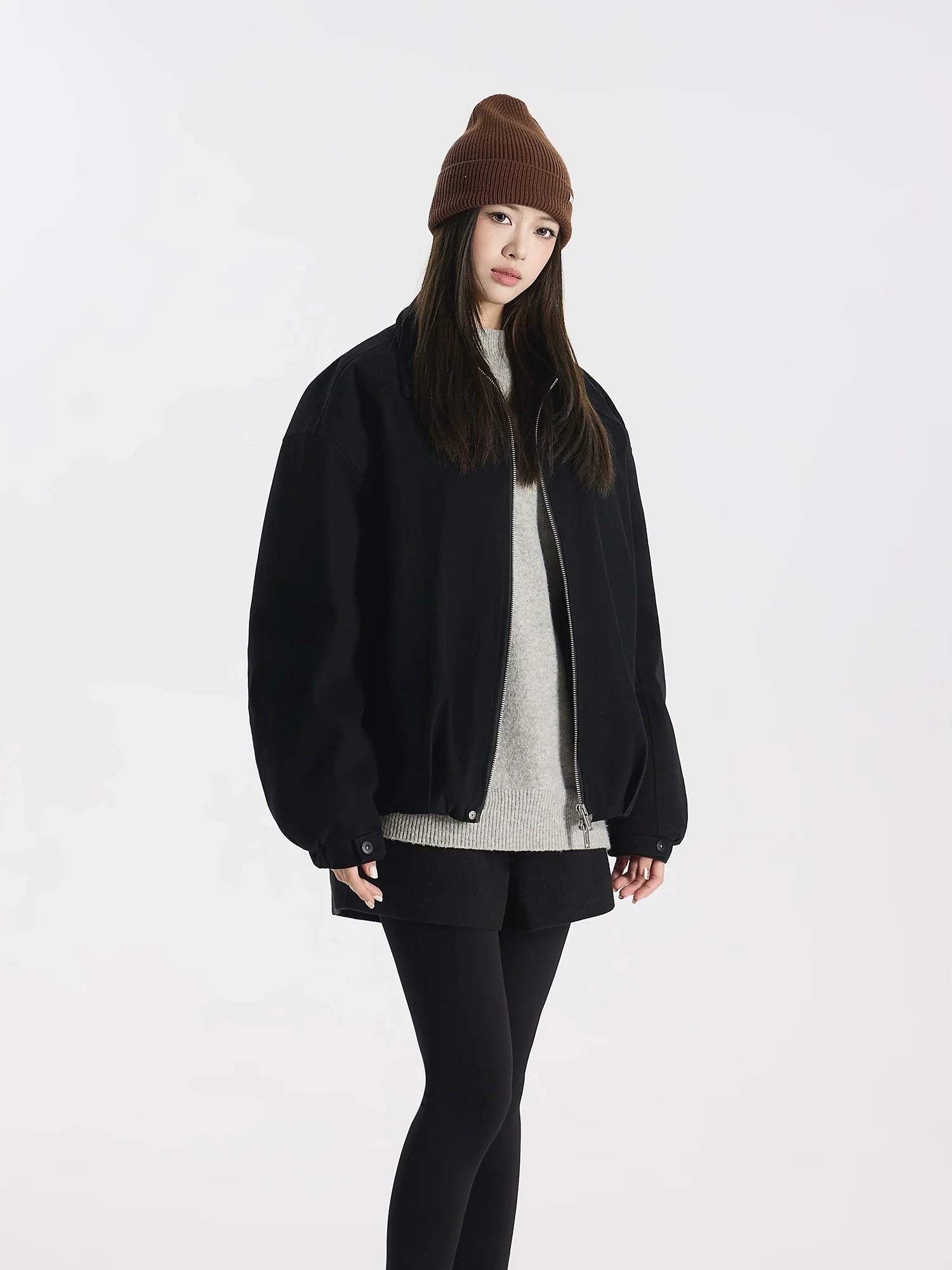 Seamless light feather 90 new national standard white duck down lapel zipper seamless pressed down jacket