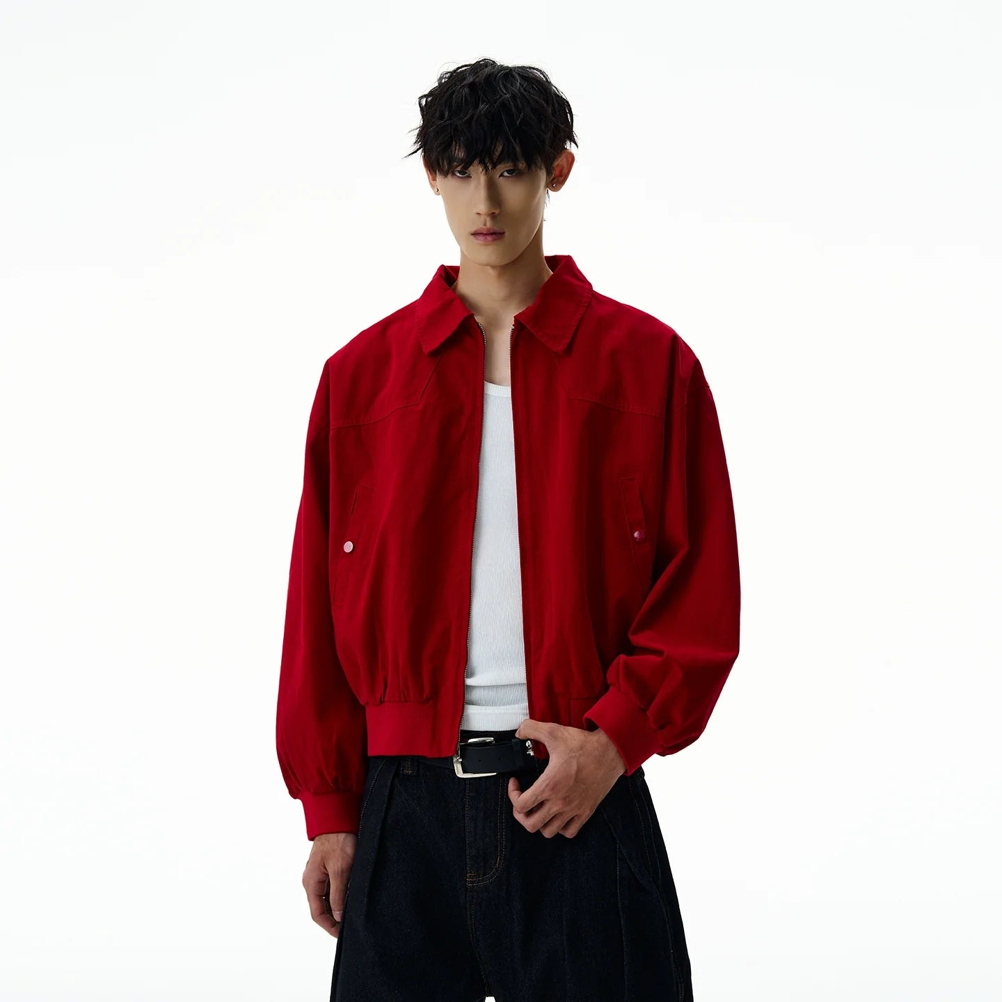 Vintage Red Harrington Jacket SIN0955