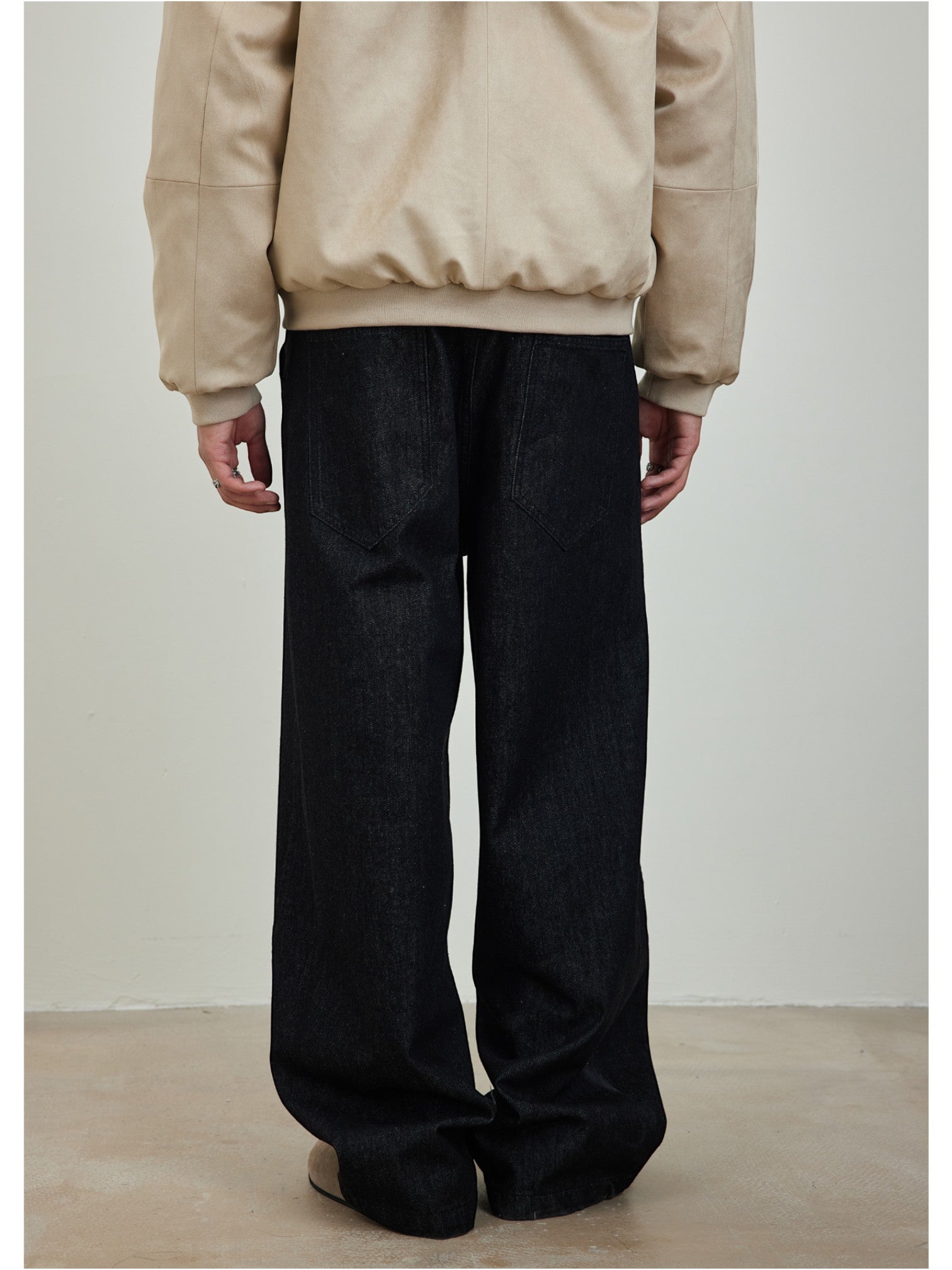 [SINONOME] DRAWSTRING A-CUT HEAVY JEANS st5021