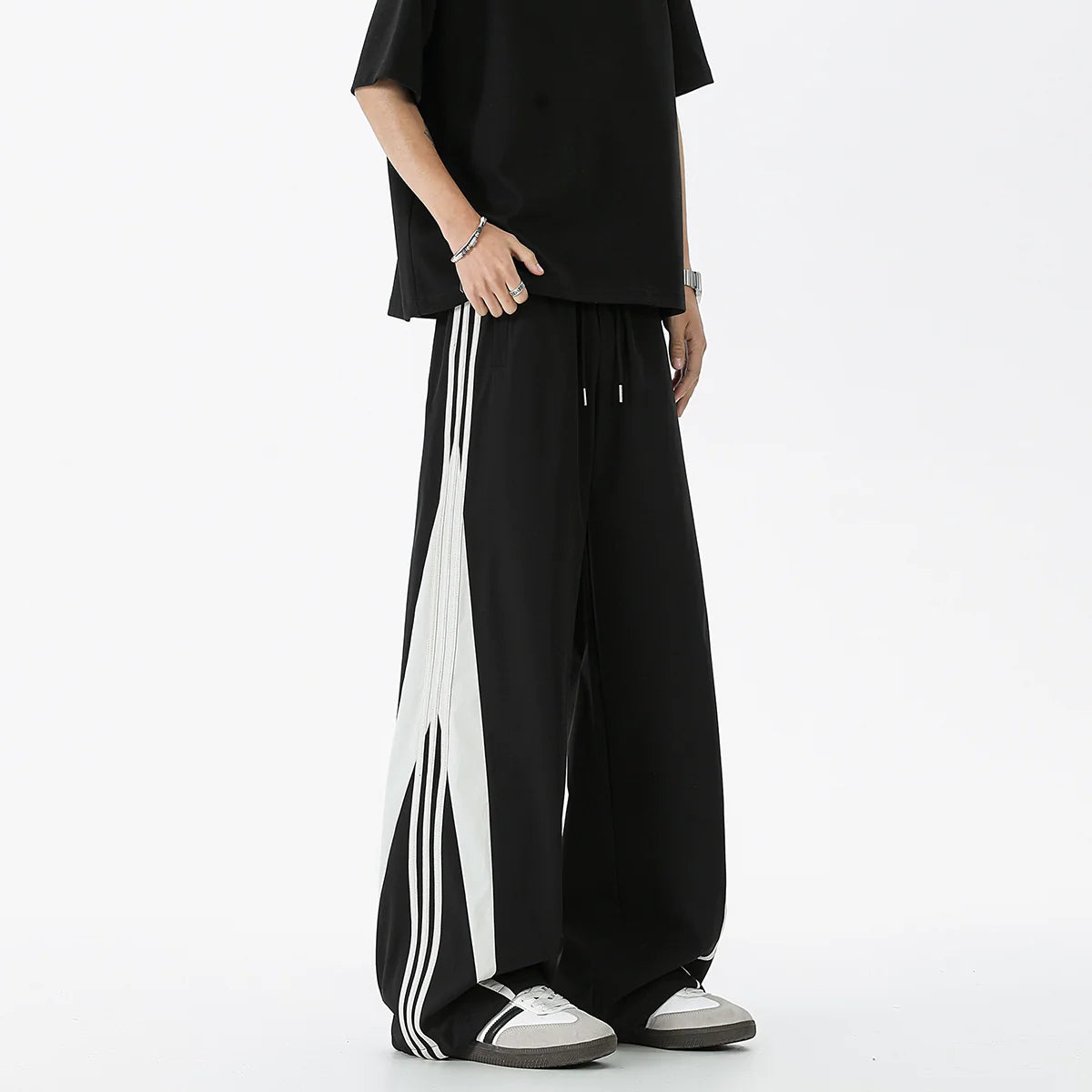 Gestreifte Freizeithose im amerikanischen Nischendesign SIN0985 