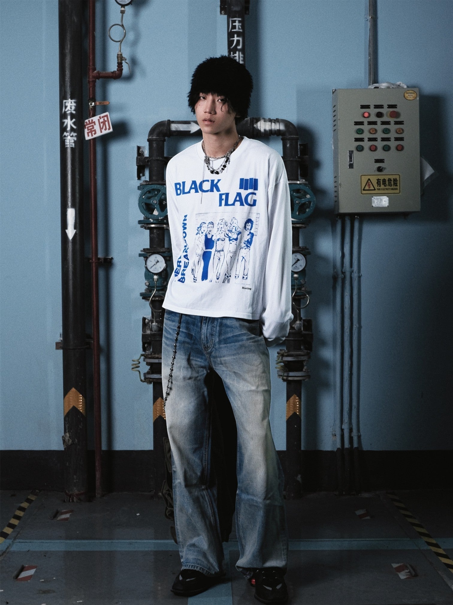 [TBR] WASHED A-CUT JEANS st5026