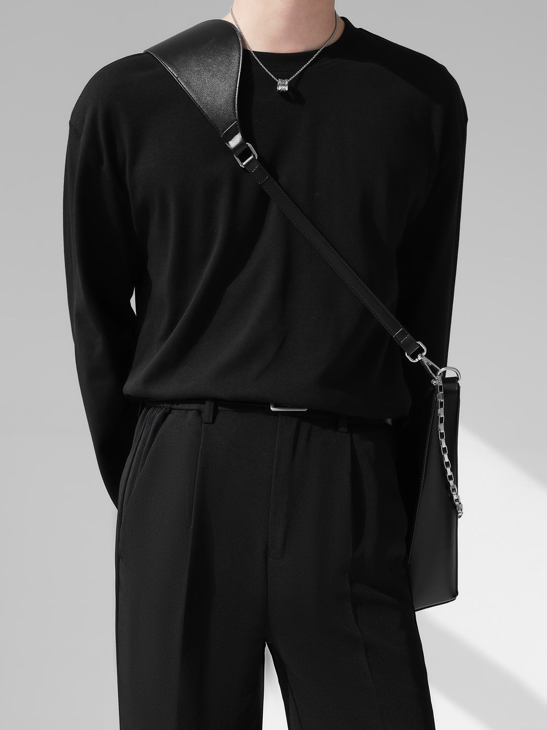 [HOHO] 자체 제작 고급 드레이프 솔리드 컬러 티셔츠 ST1750 