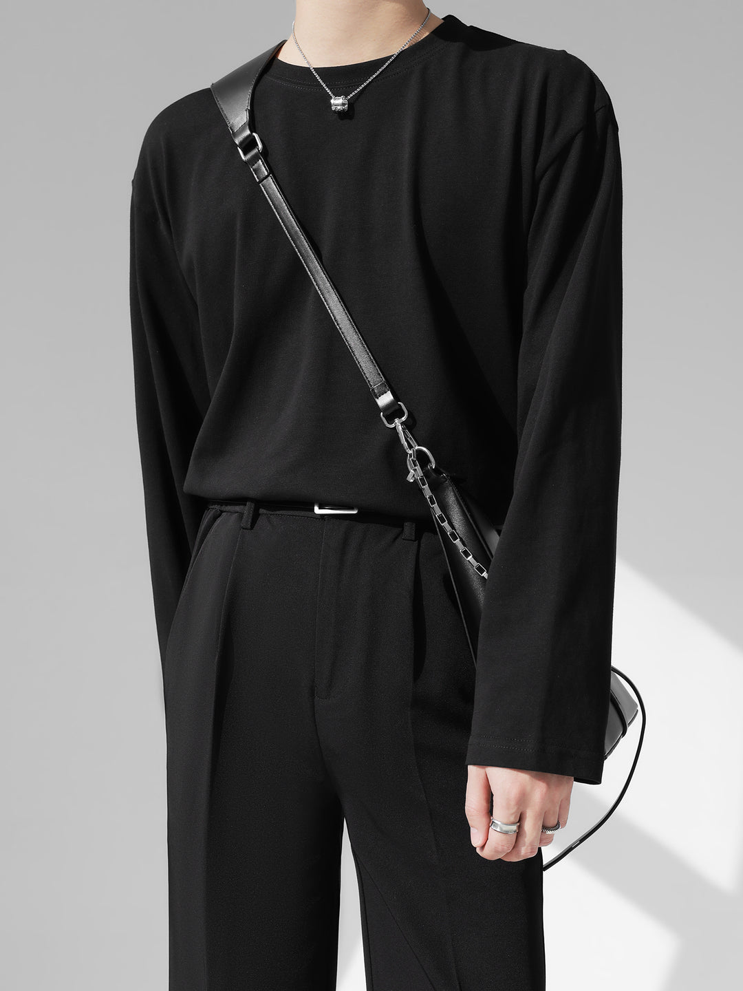 [HOHO] 자체 제작 고급 드레이프 솔리드 컬러 티셔츠 ST1750 